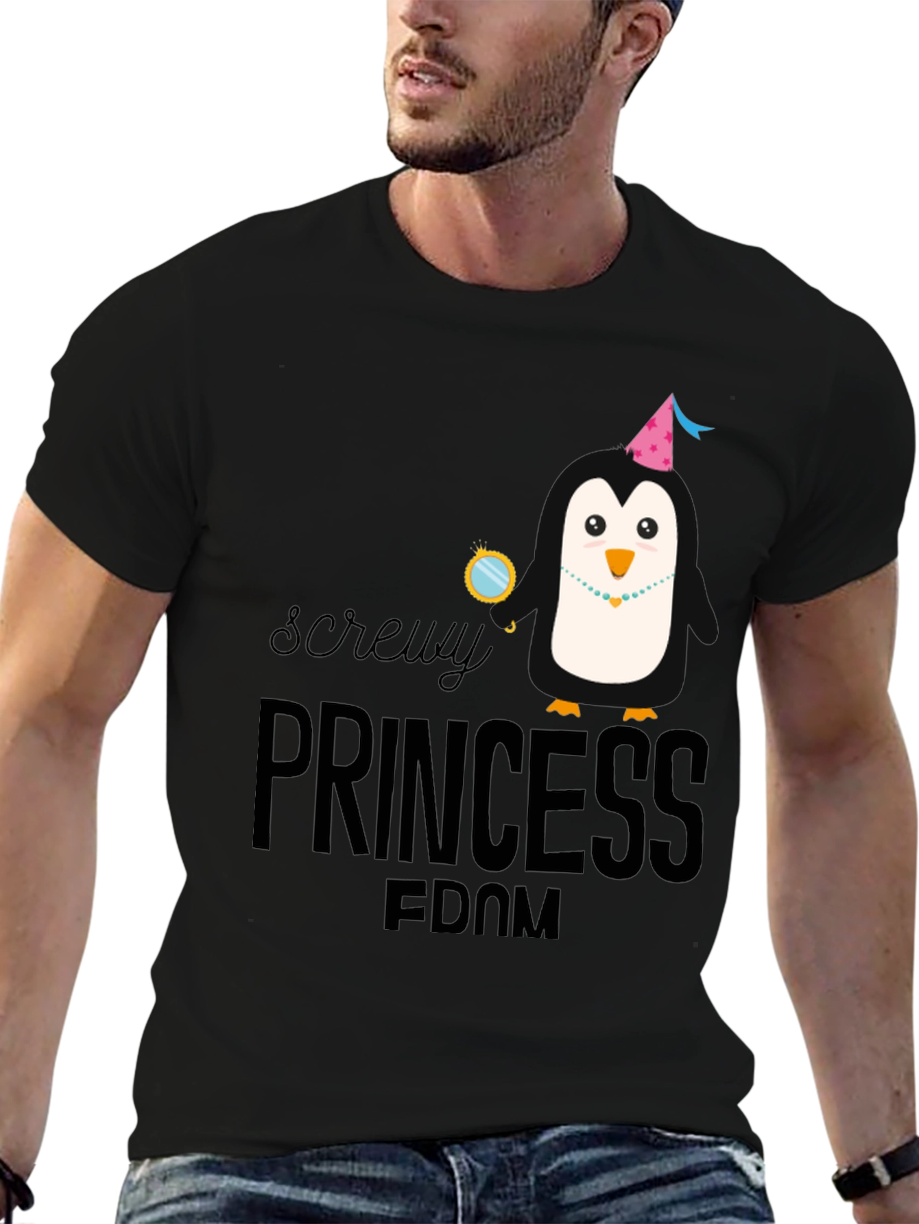 Screwuy Princess Fdom Penguin T-Shirt