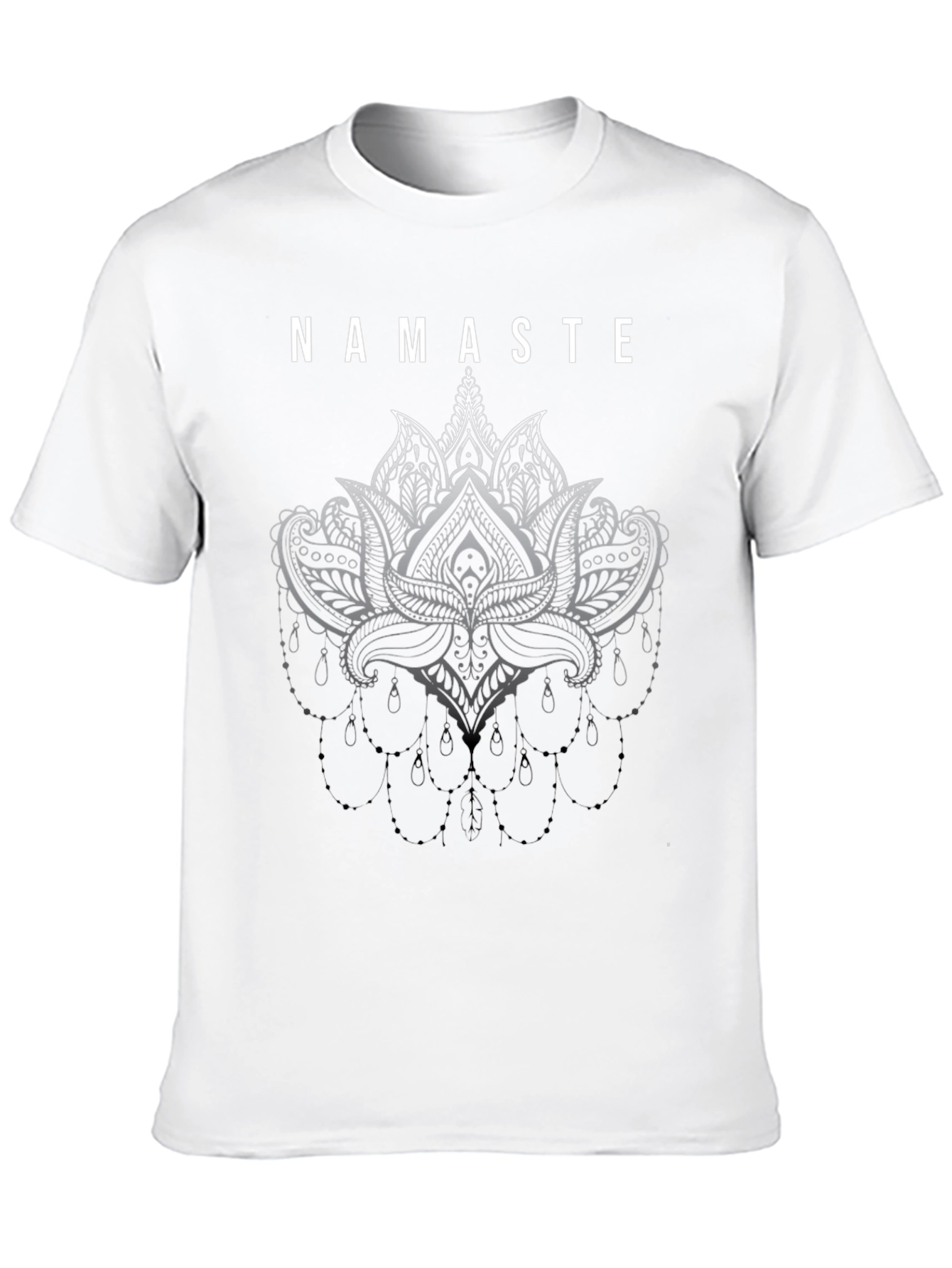 Namaste Lotus Graphic Black T-Shirt