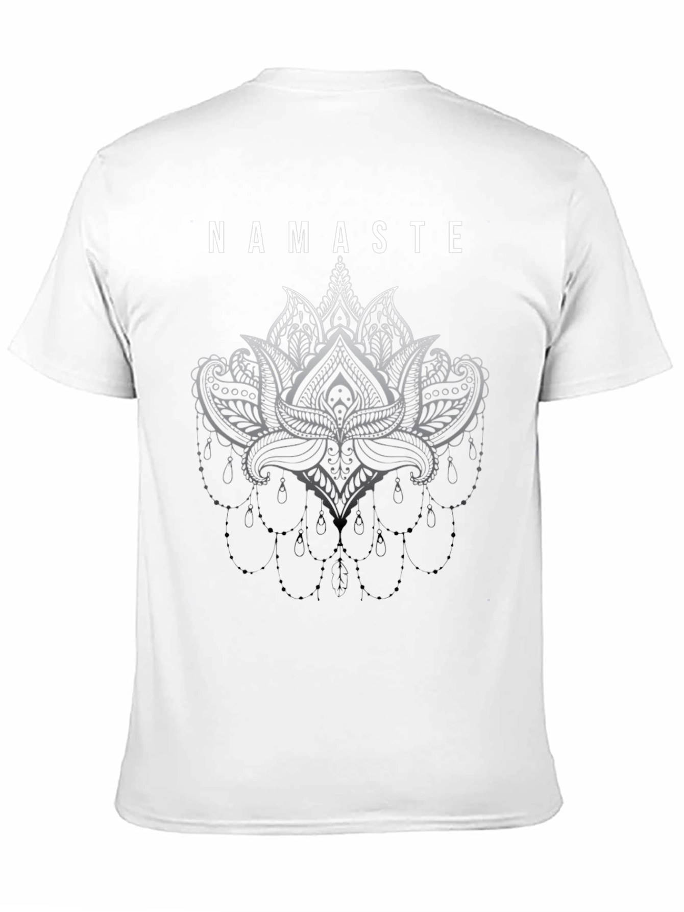 Namaste Lotus Graphic Black T-Shirt