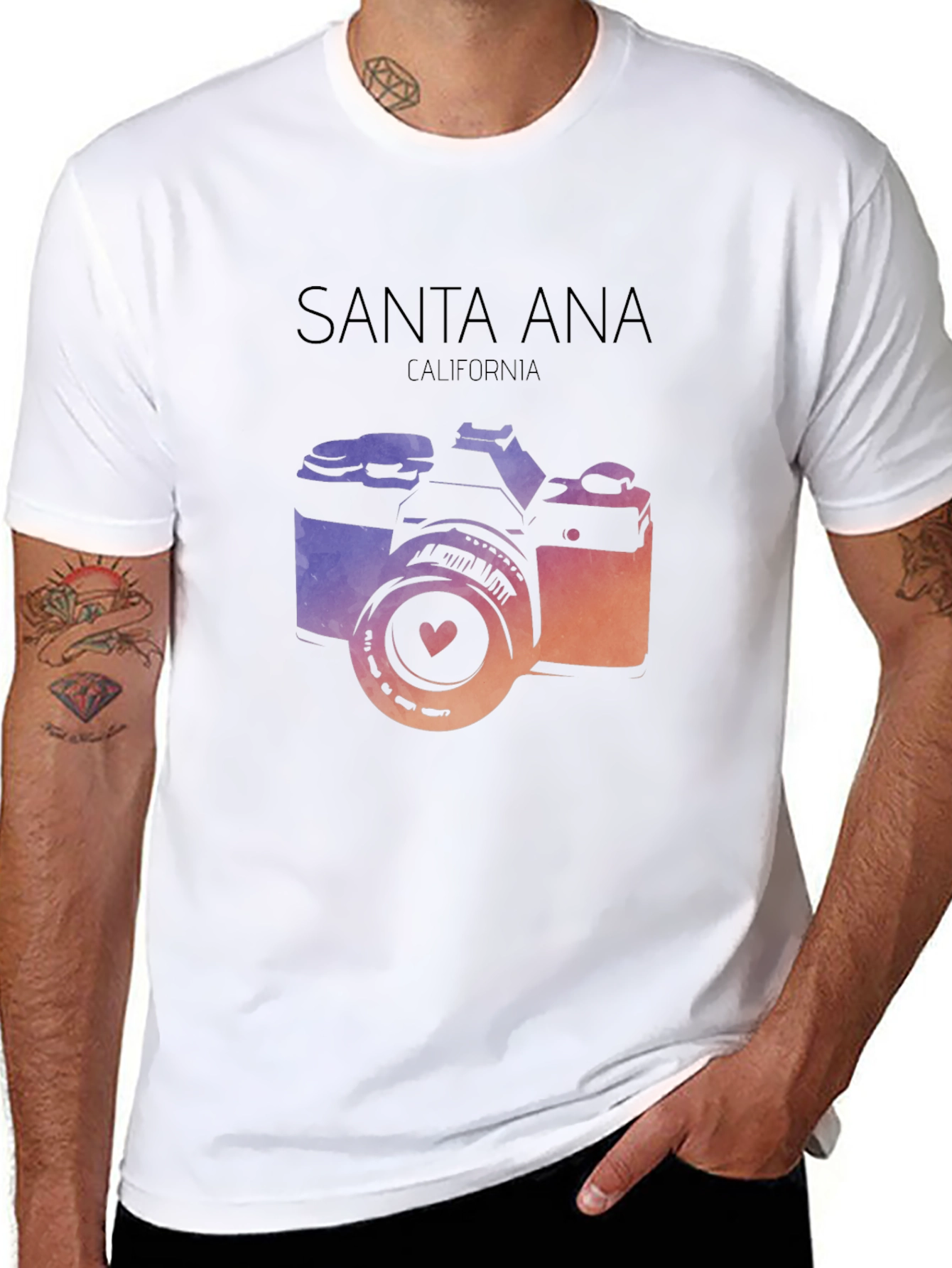 Santa Ana California Camera T-Shirt