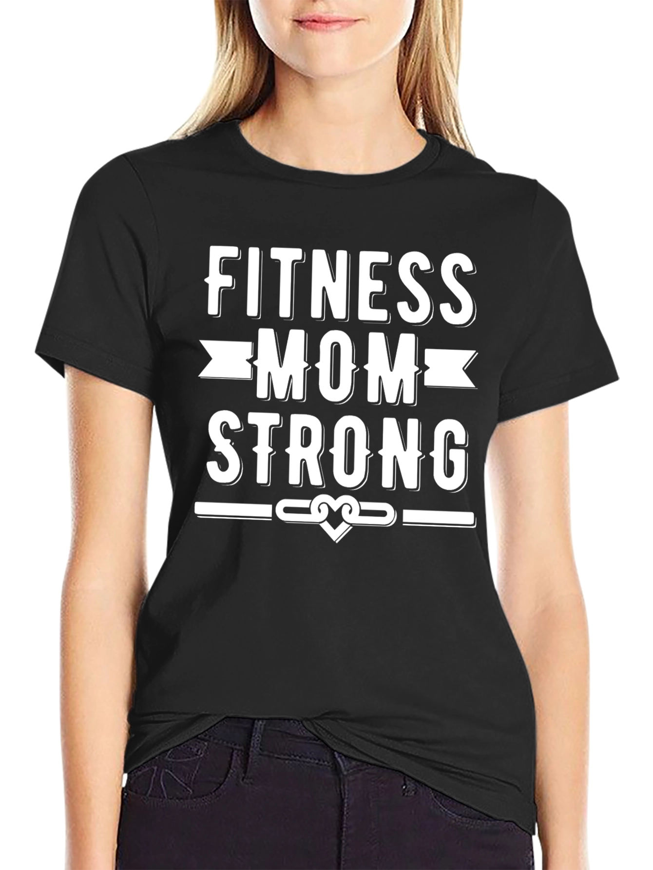 Fitness Mom Strong Graphic T-Shirt