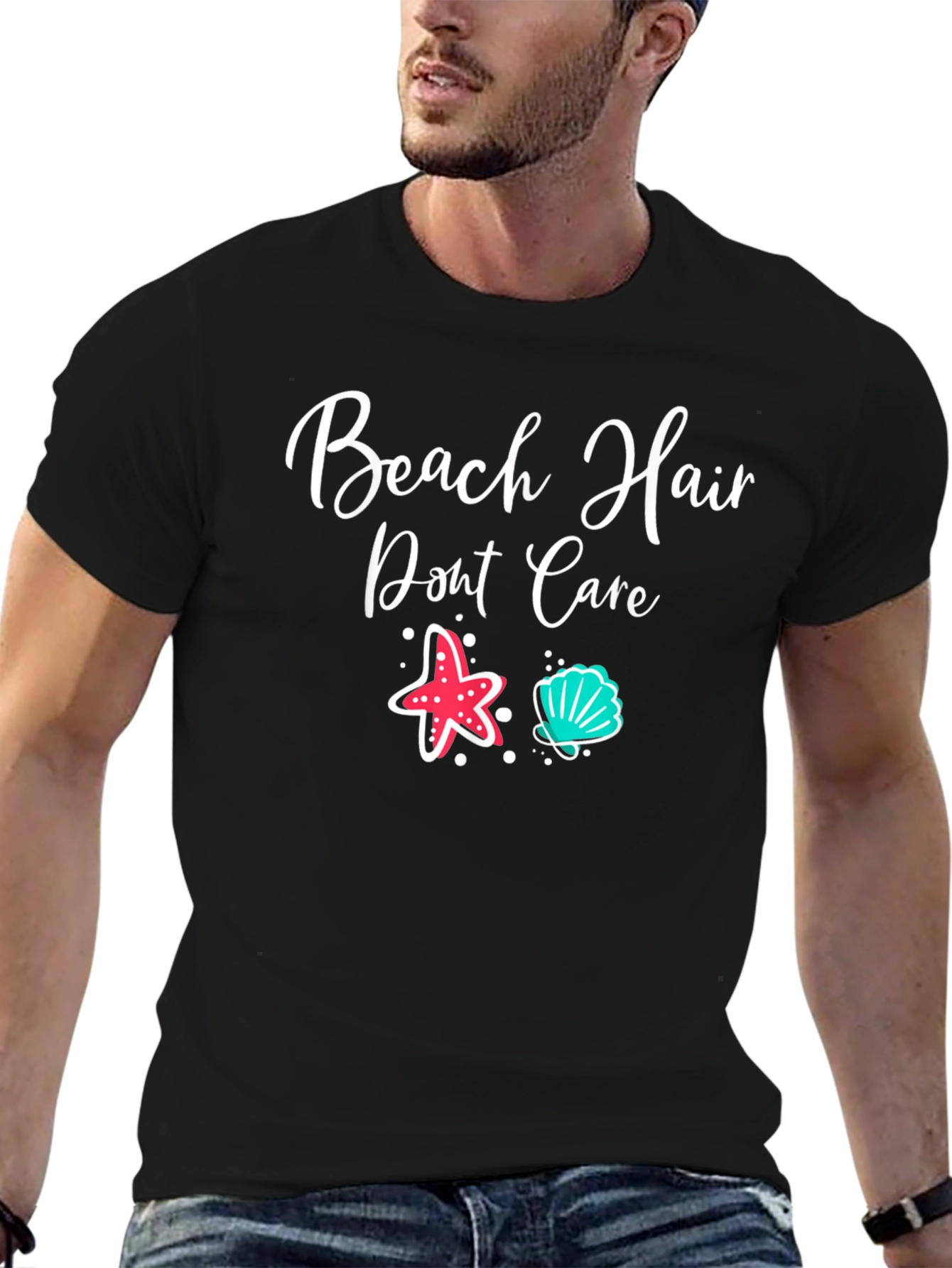 Beach Hair Dont Care Graphic Tee