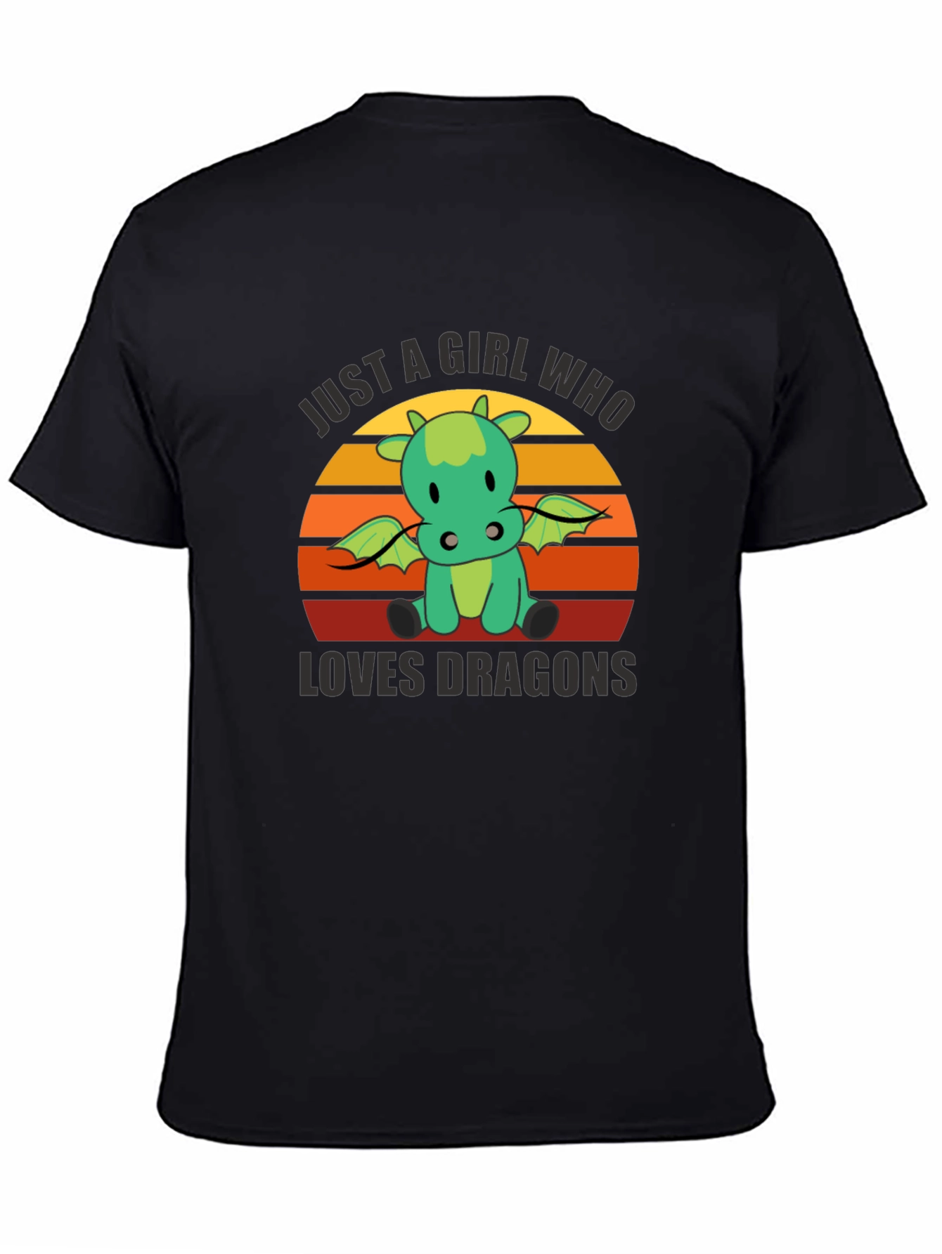 Girl Who Loves Dragons T-Shirt - Cute Graphic Tee