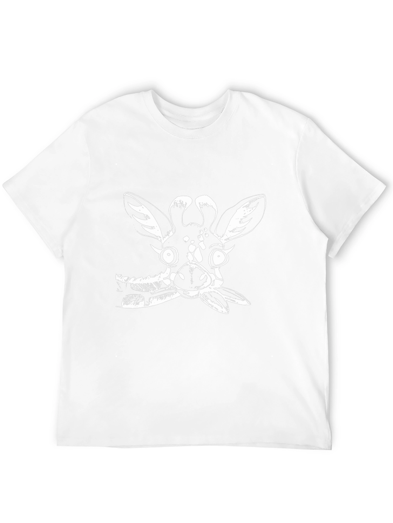 Funny Giraffe Graphic T-Shirt - Black