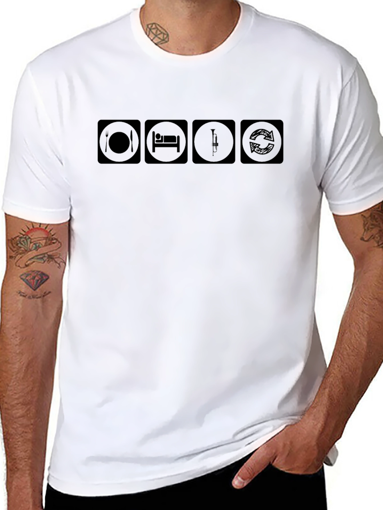 Eat Sleep Trumpet Repeat T-Shirt