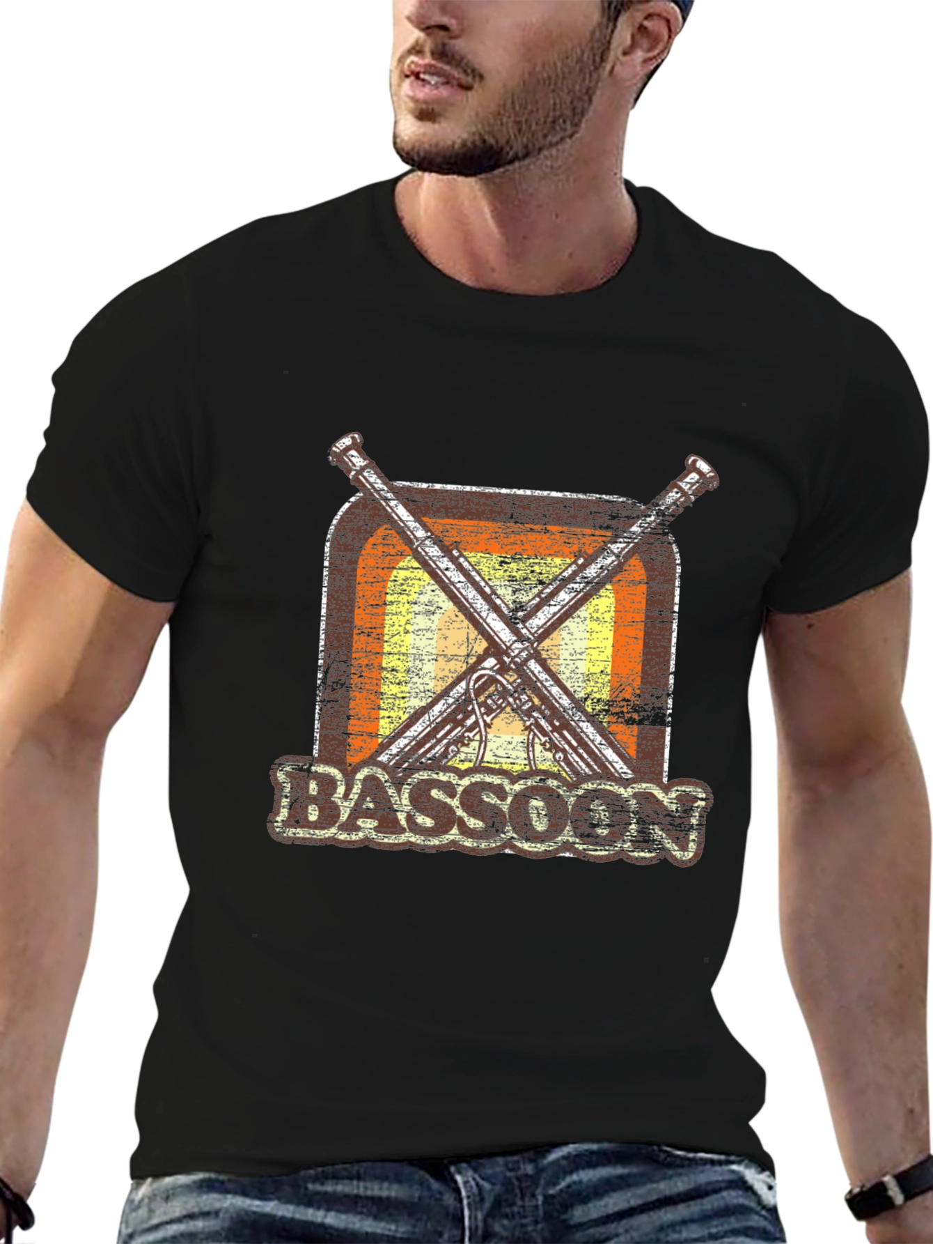 Retro Bassoon T-Shirt - Music Lover Gift