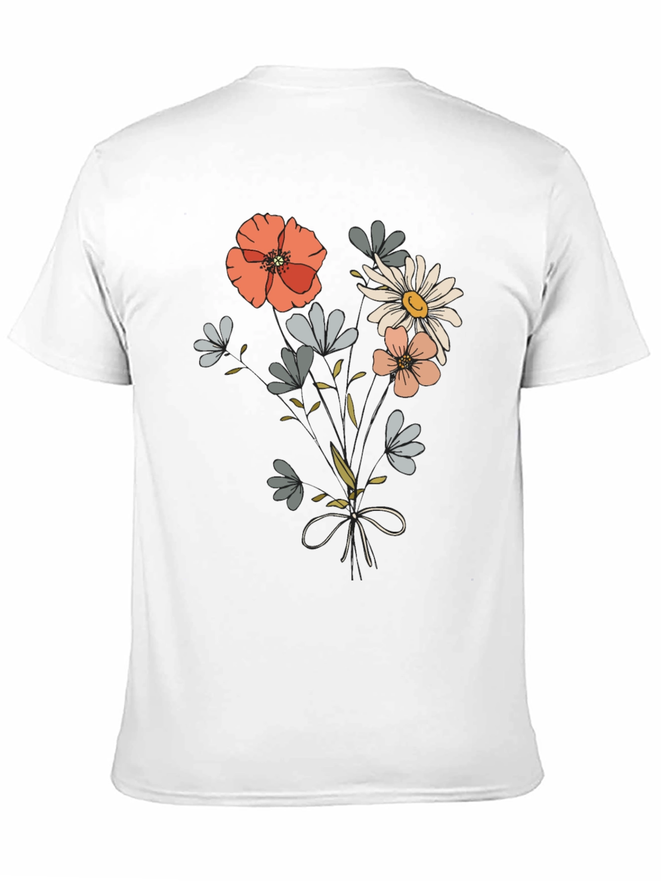 Floral Bouquet Graphic Tee - Casual Comfort