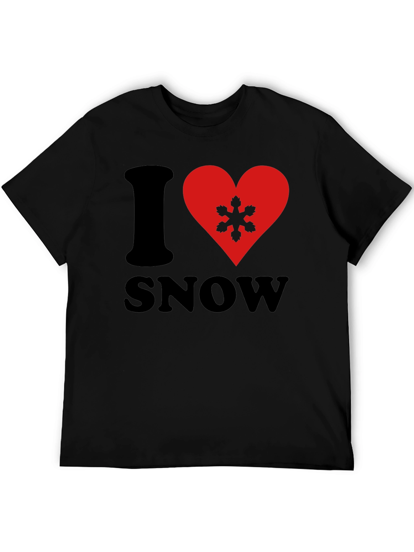 I Heart Snow Graphic T-Shirt - Soft Cotton Tee