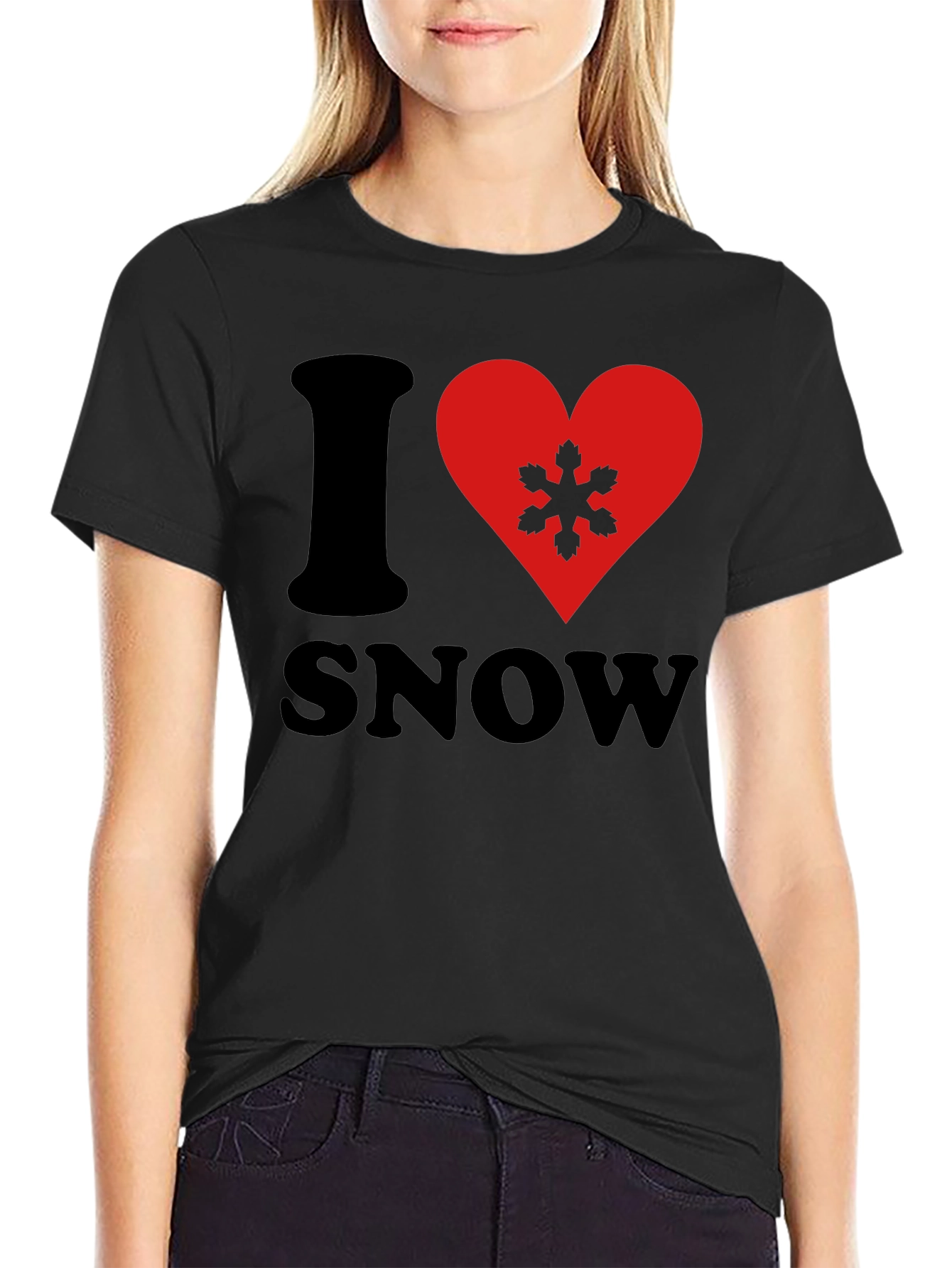 I Heart Snow Graphic T-Shirt - Soft Cotton Tee