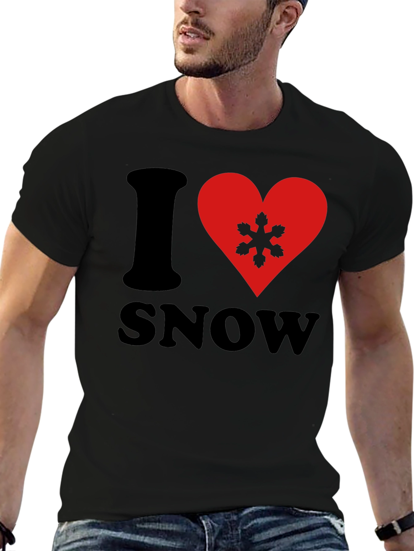 I Heart Snow Graphic T-Shirt - Soft Cotton Tee