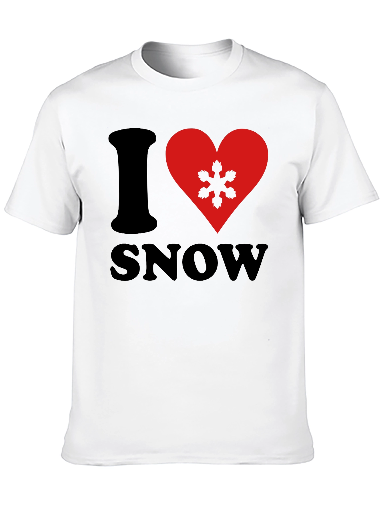 I Heart Snow Graphic T-Shirt - Soft Cotton Tee