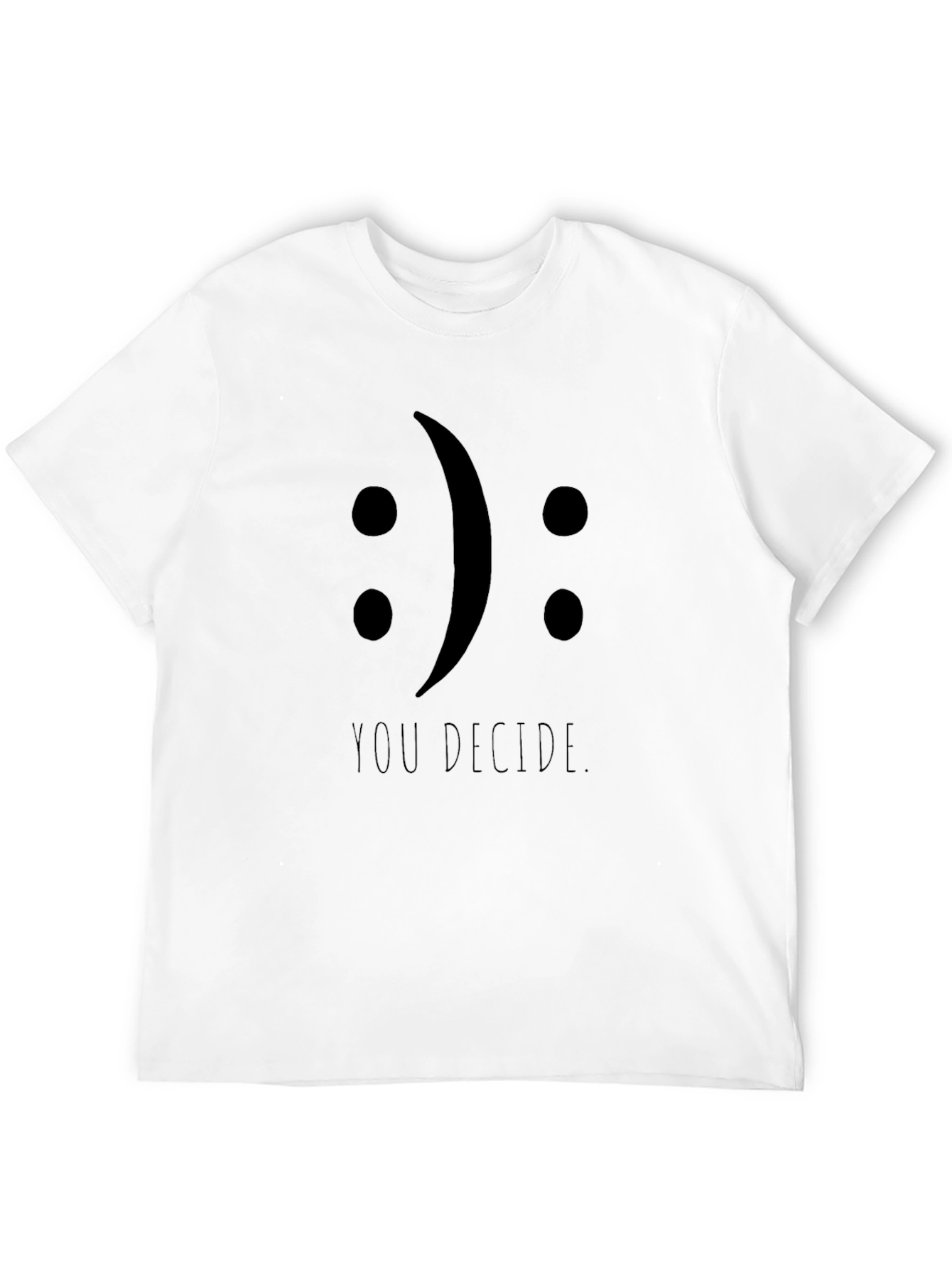 You Decide Tee - Black Graphic T-Shirt