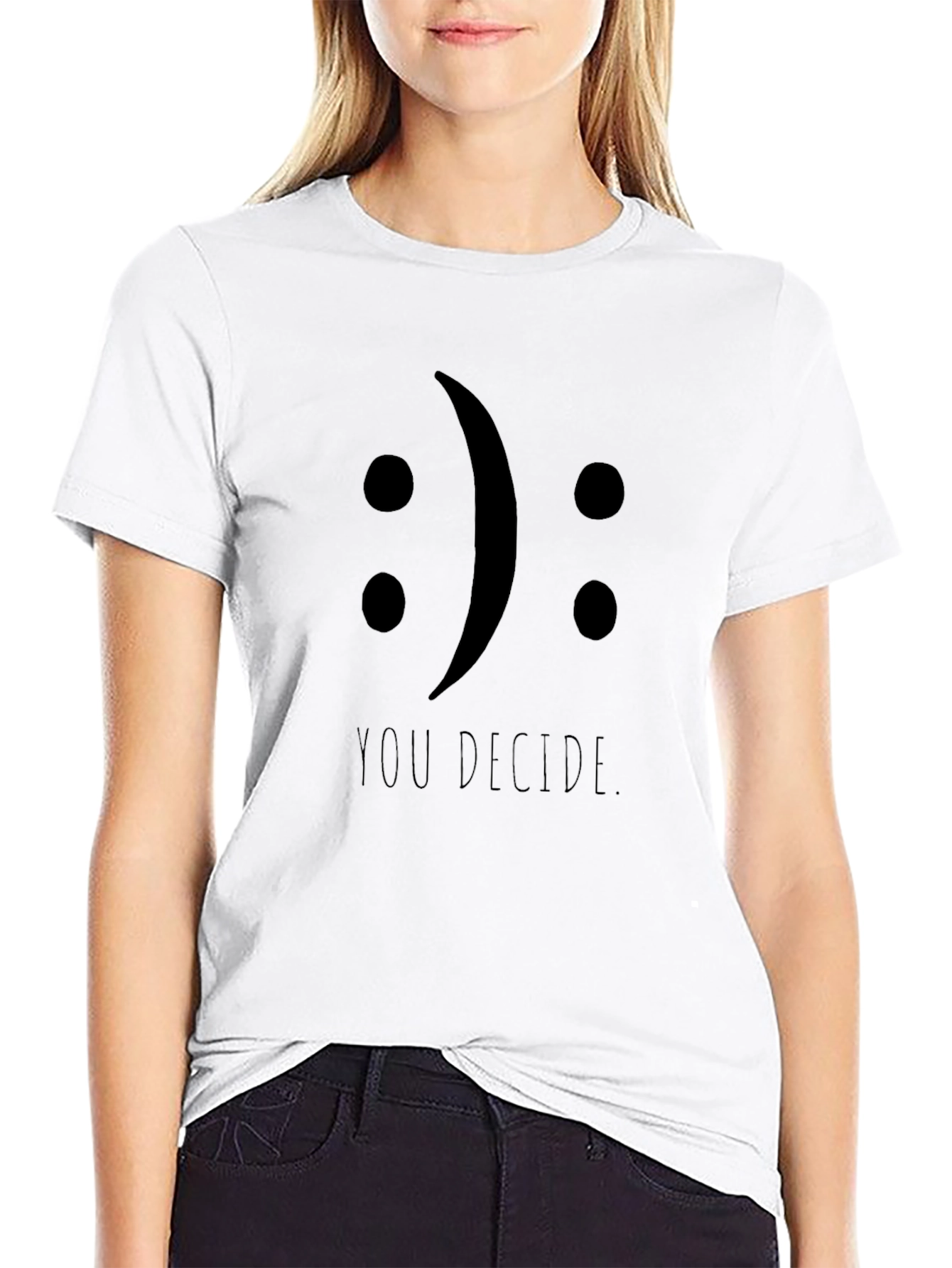 You Decide Tee - Black Graphic T-Shirt
