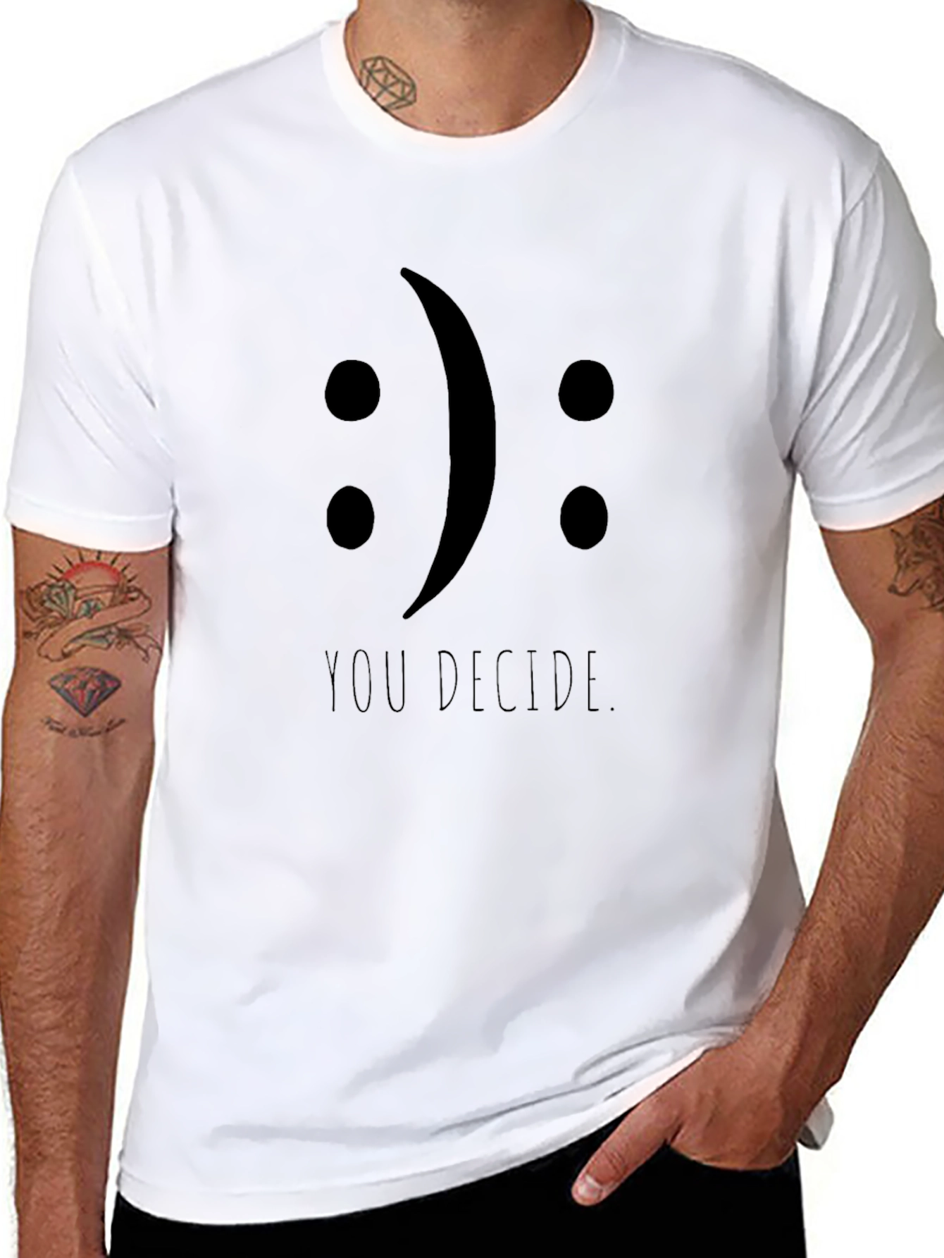 You Decide Tee - Black Graphic T-Shirt