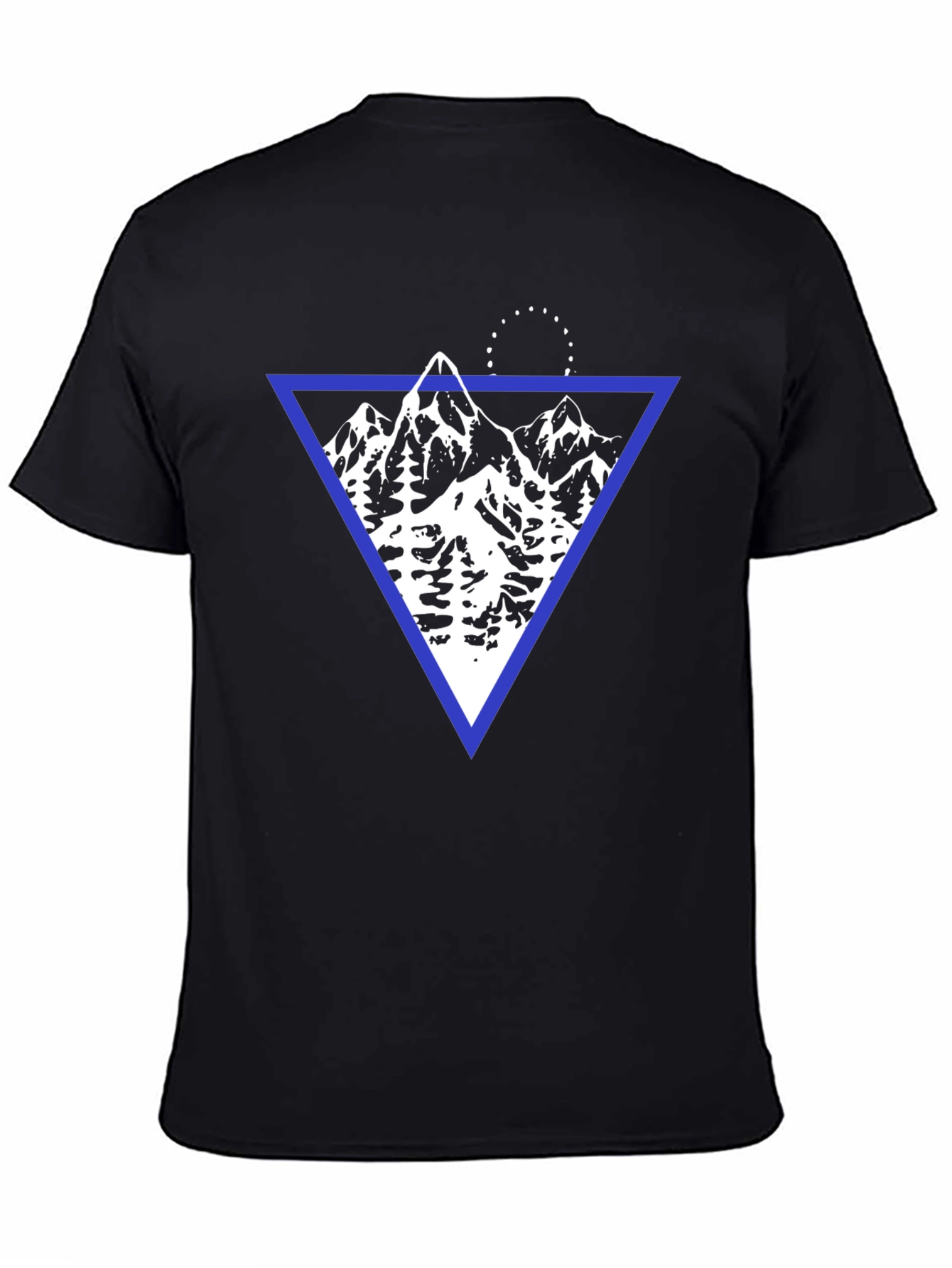 Geometric Mountain Graphic T-Shirt