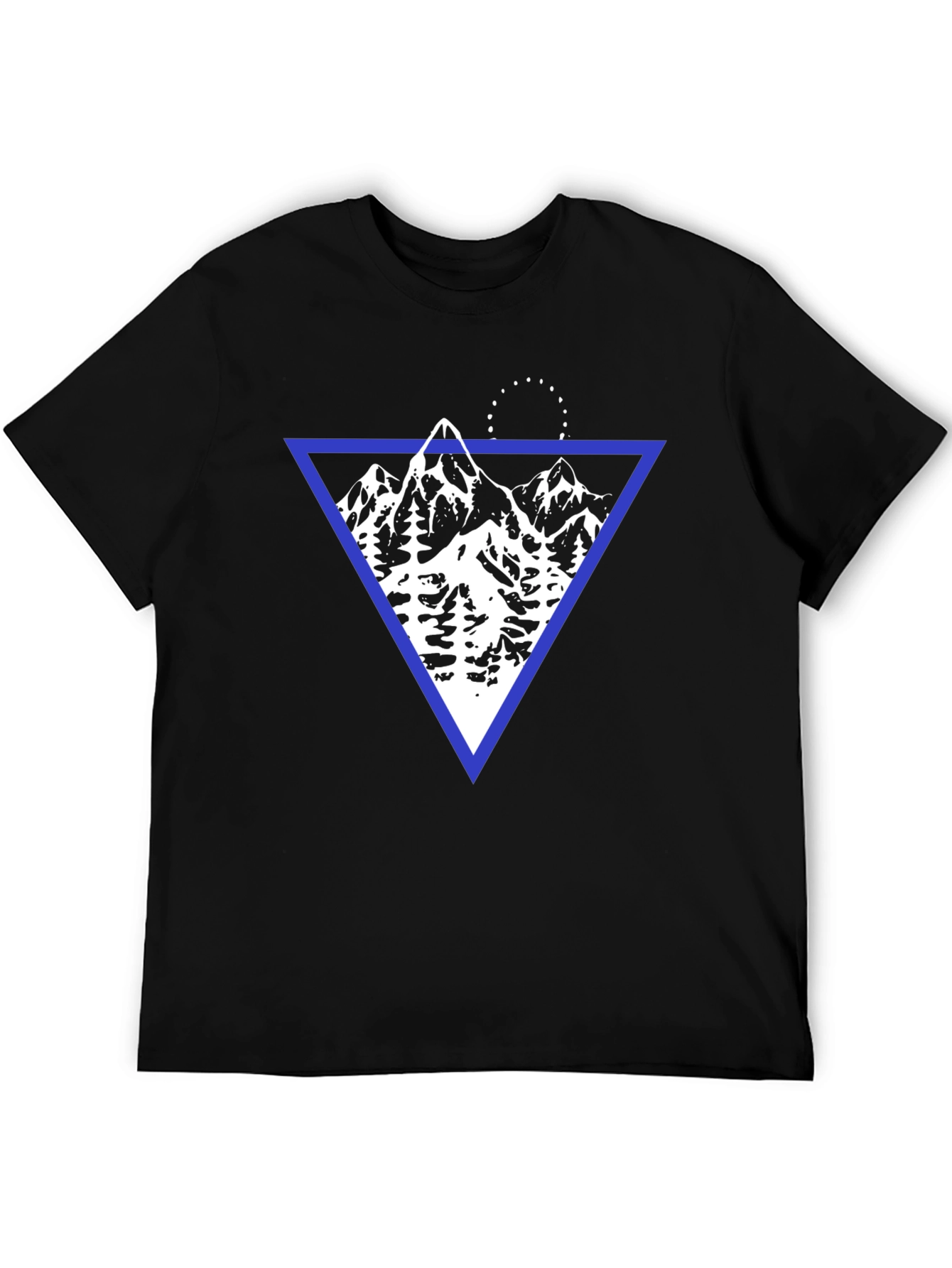 Geometric Mountain Graphic T-Shirt