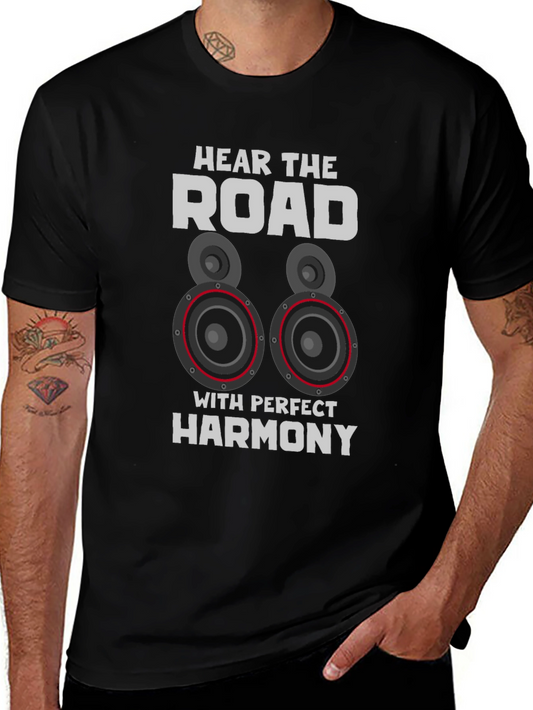 Hear The Road Mens Black T-Shirt