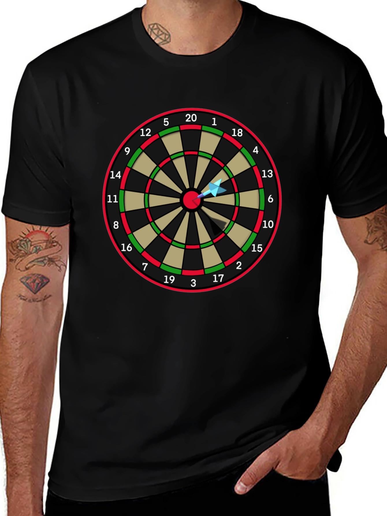 Dartboard Target Graphic T-Shirt