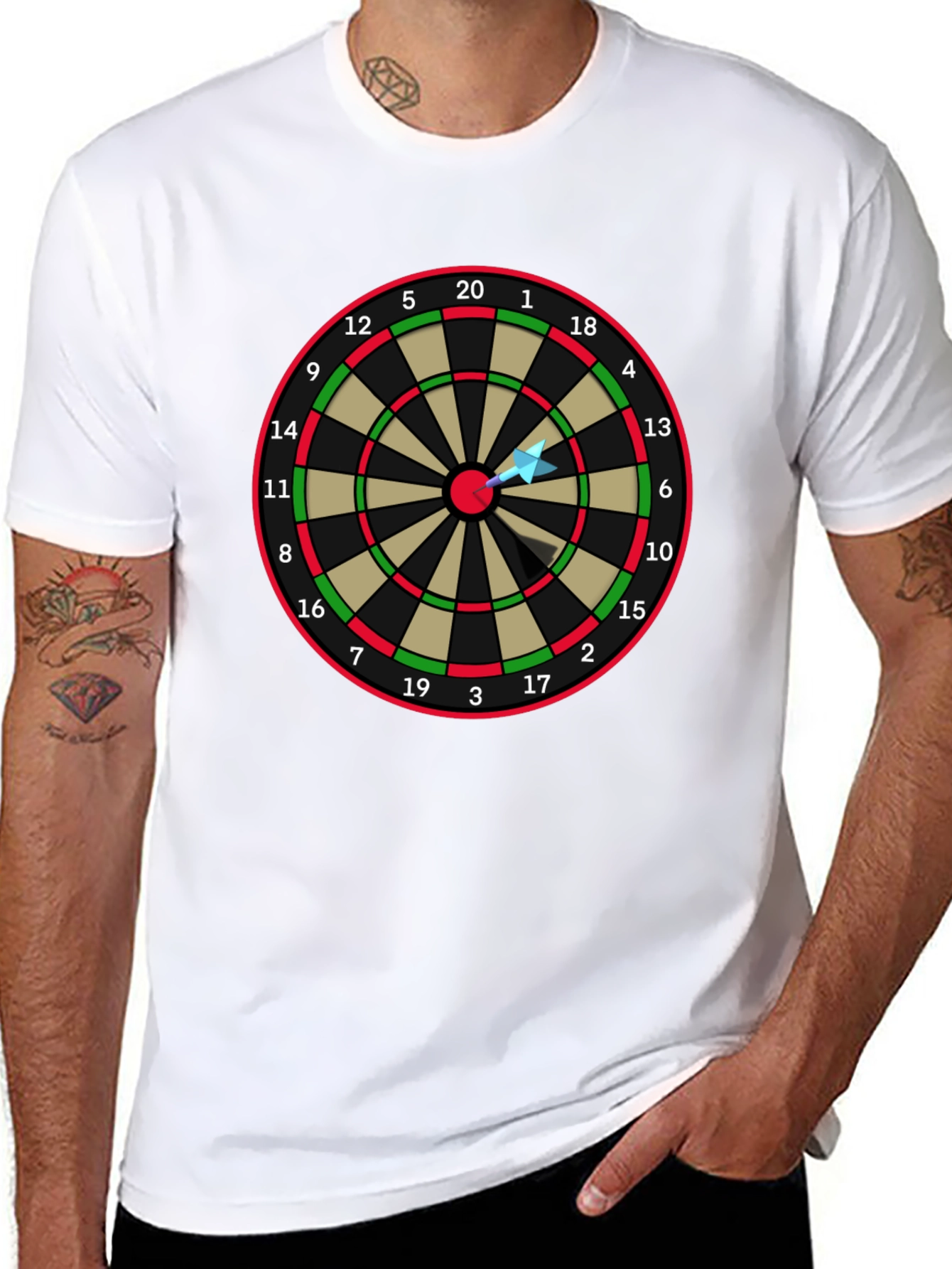 Dartboard Target Graphic T-Shirt