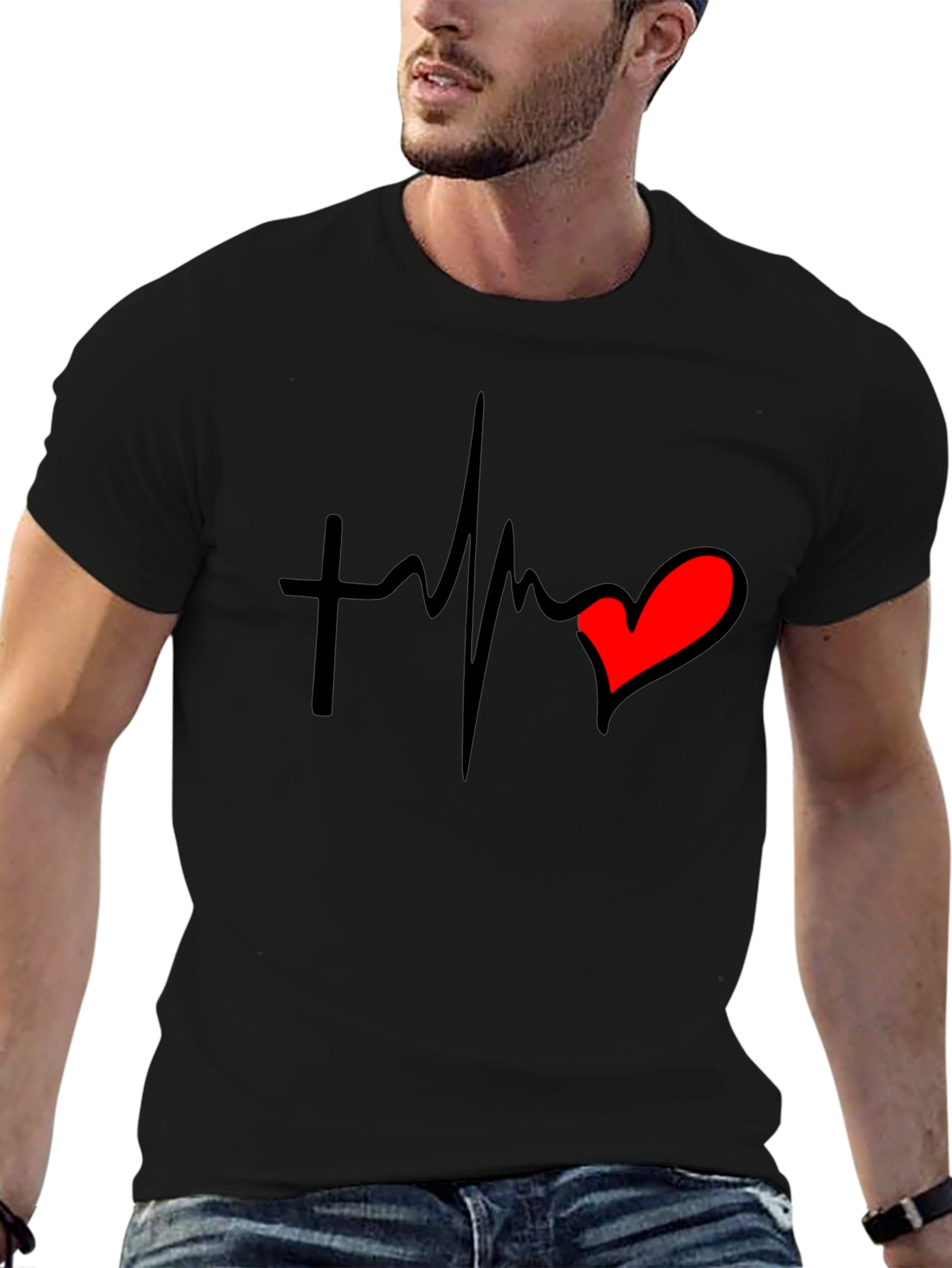 Faith Heartbeat Graphic T-Shirt