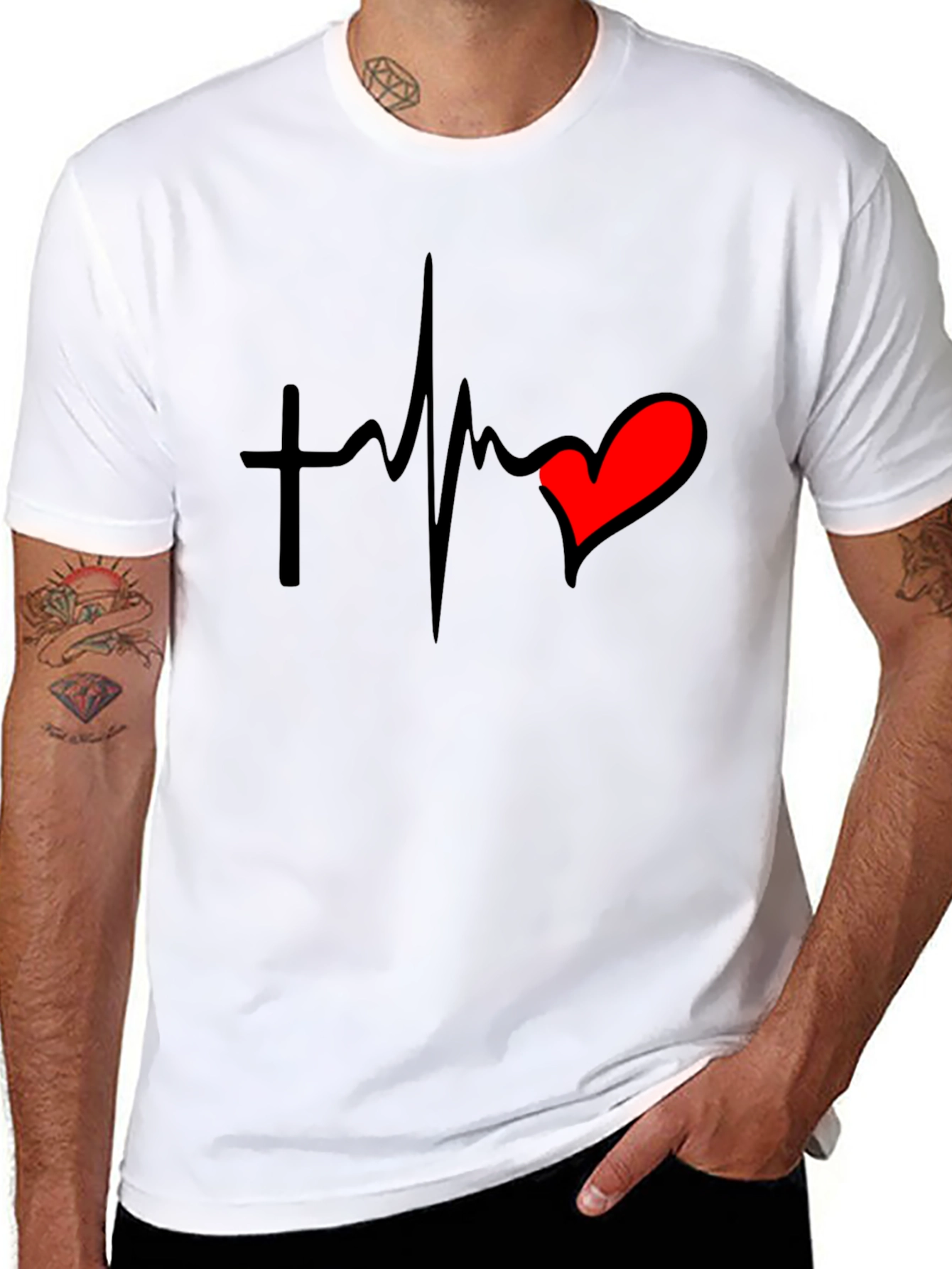 Faith Heartbeat Graphic T-Shirt