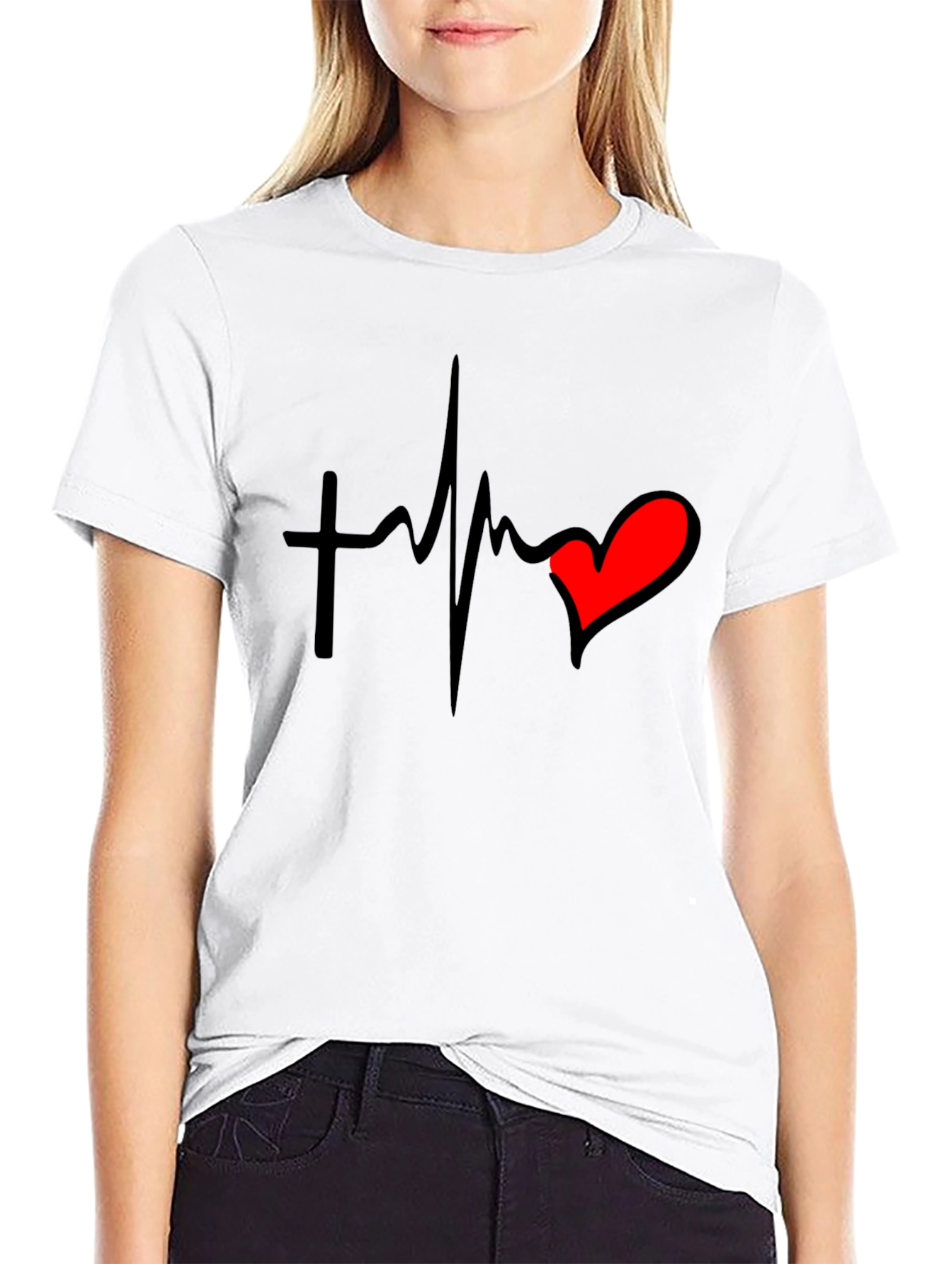 Faith Heartbeat Graphic T-Shirt