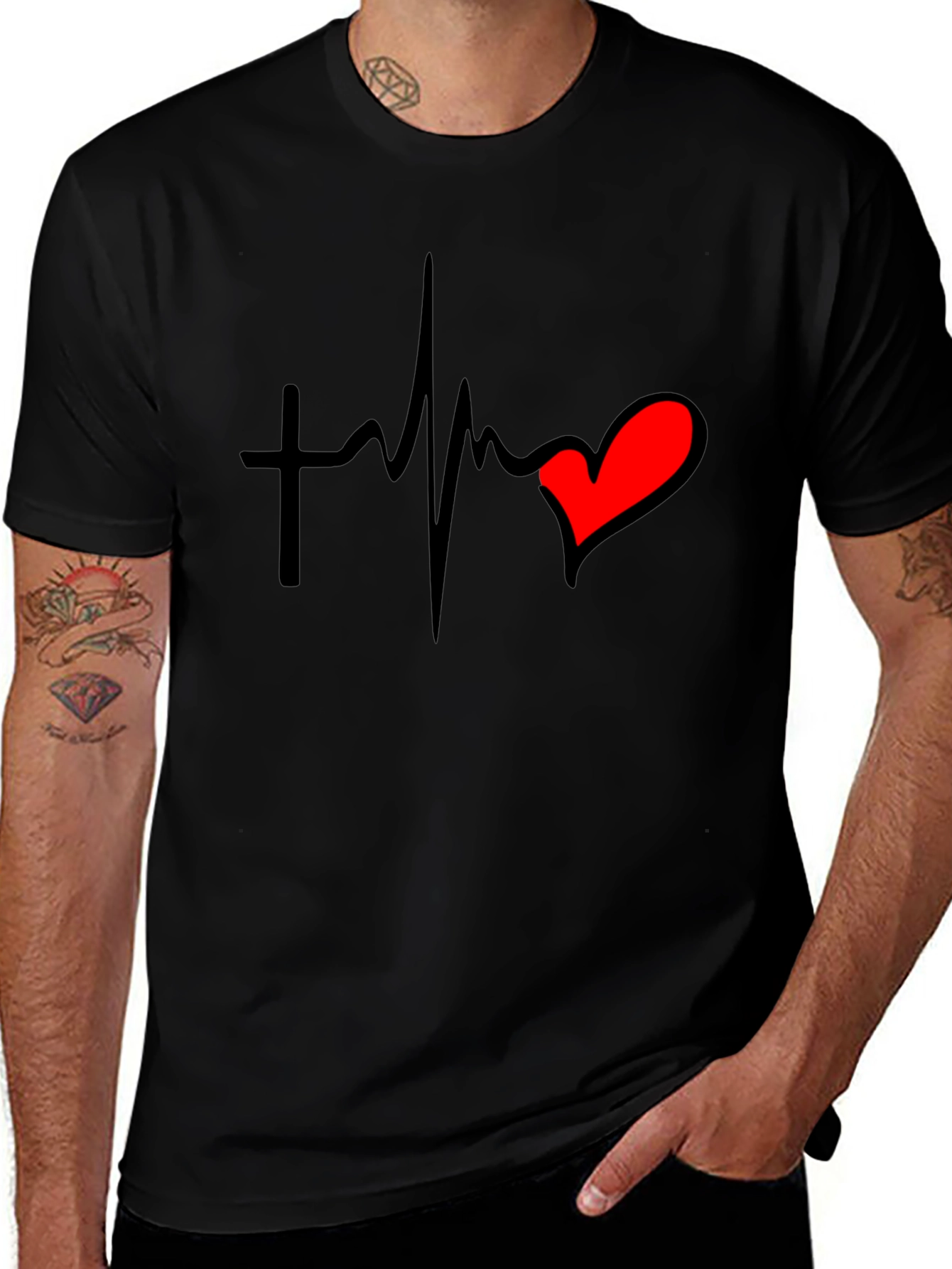 Faith Heartbeat Graphic T-Shirt