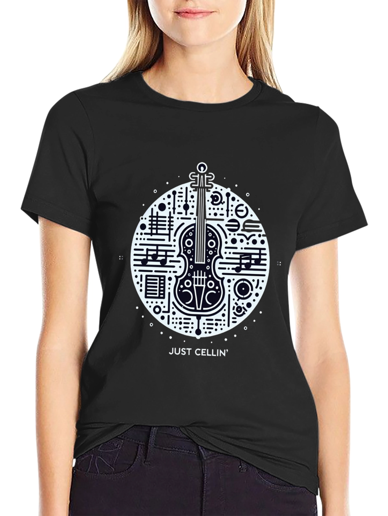 Musical Cello Graphic Tee - Just Cellin