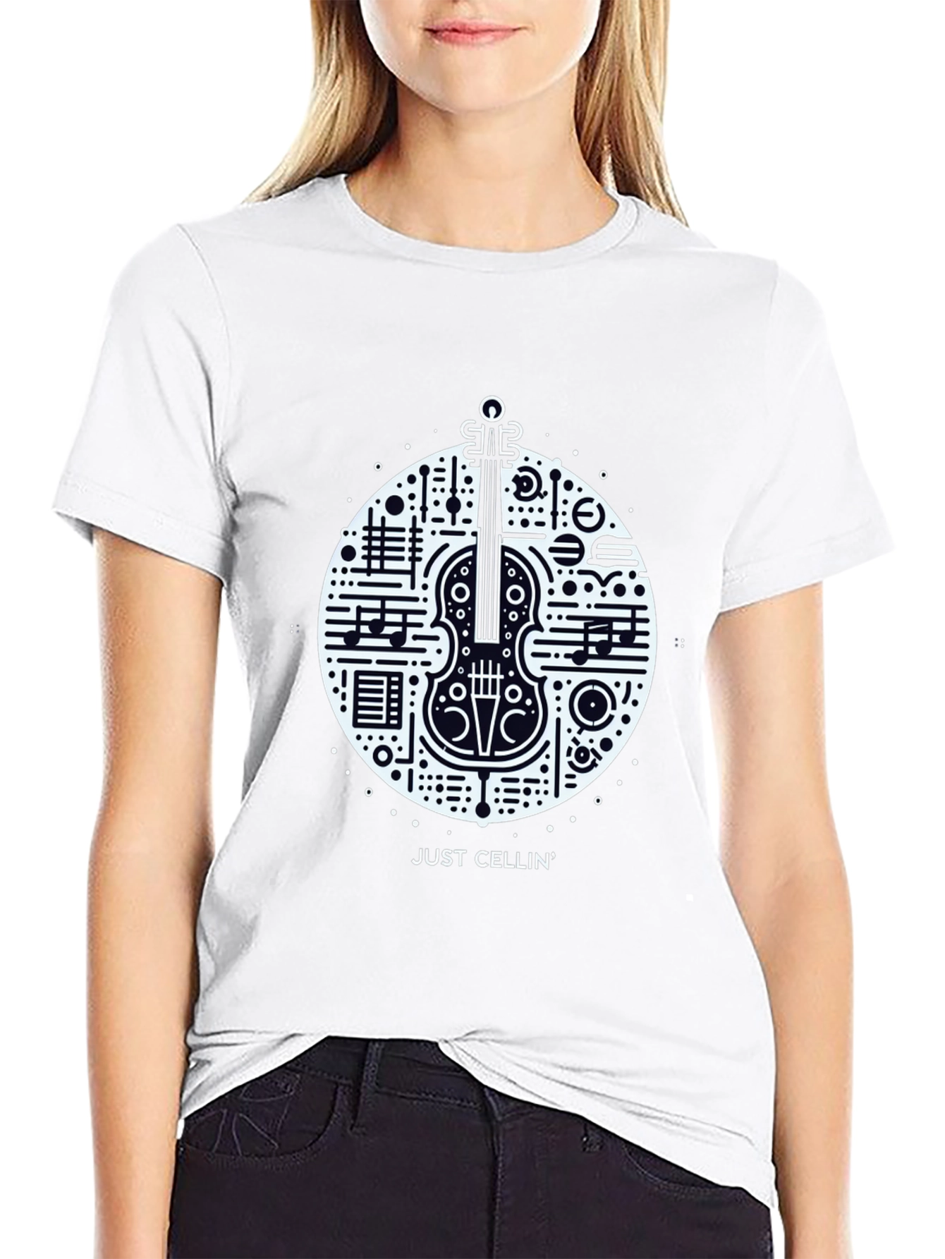Musical Cello Graphic Tee - Just Cellin