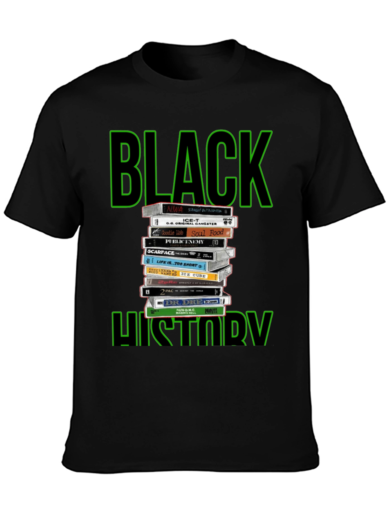 Black History Cassette Tape T-Shirt