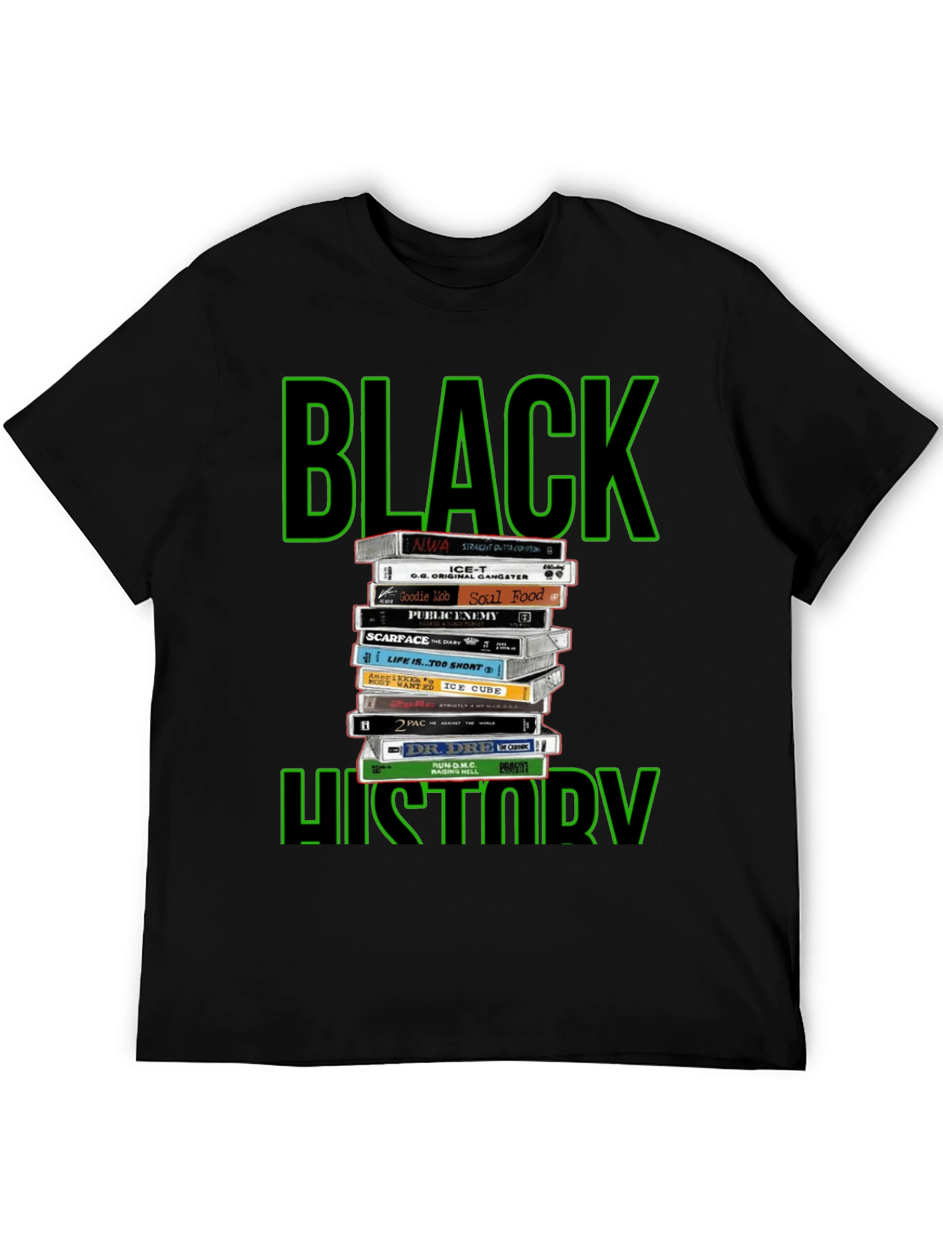 Black History Cassette Tape T-Shirt