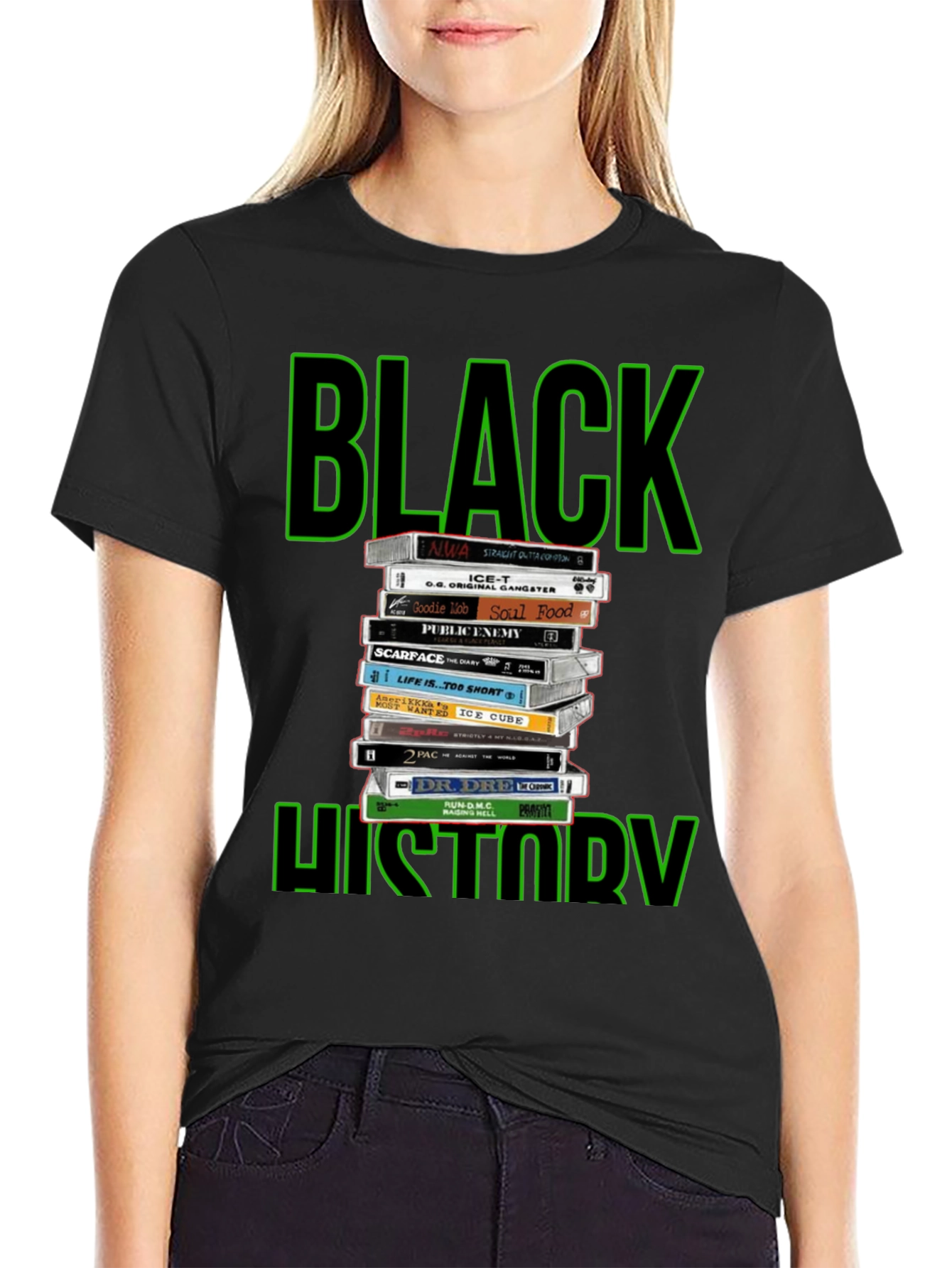 Black History Cassette Tape T-Shirt