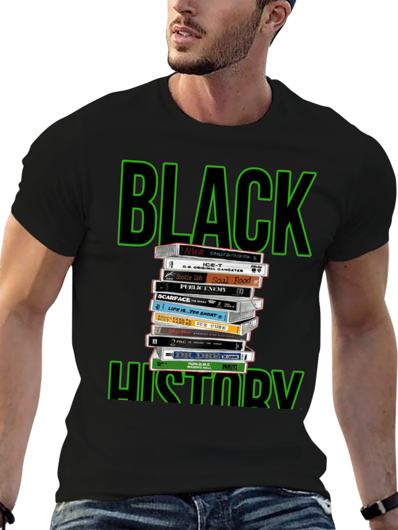 Black History Cassette Tape T-Shirt