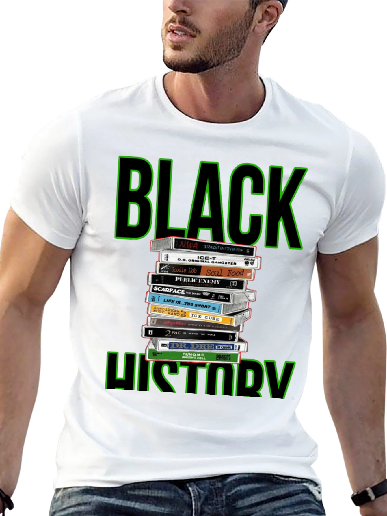 Black History Cassette Tape T-Shirt