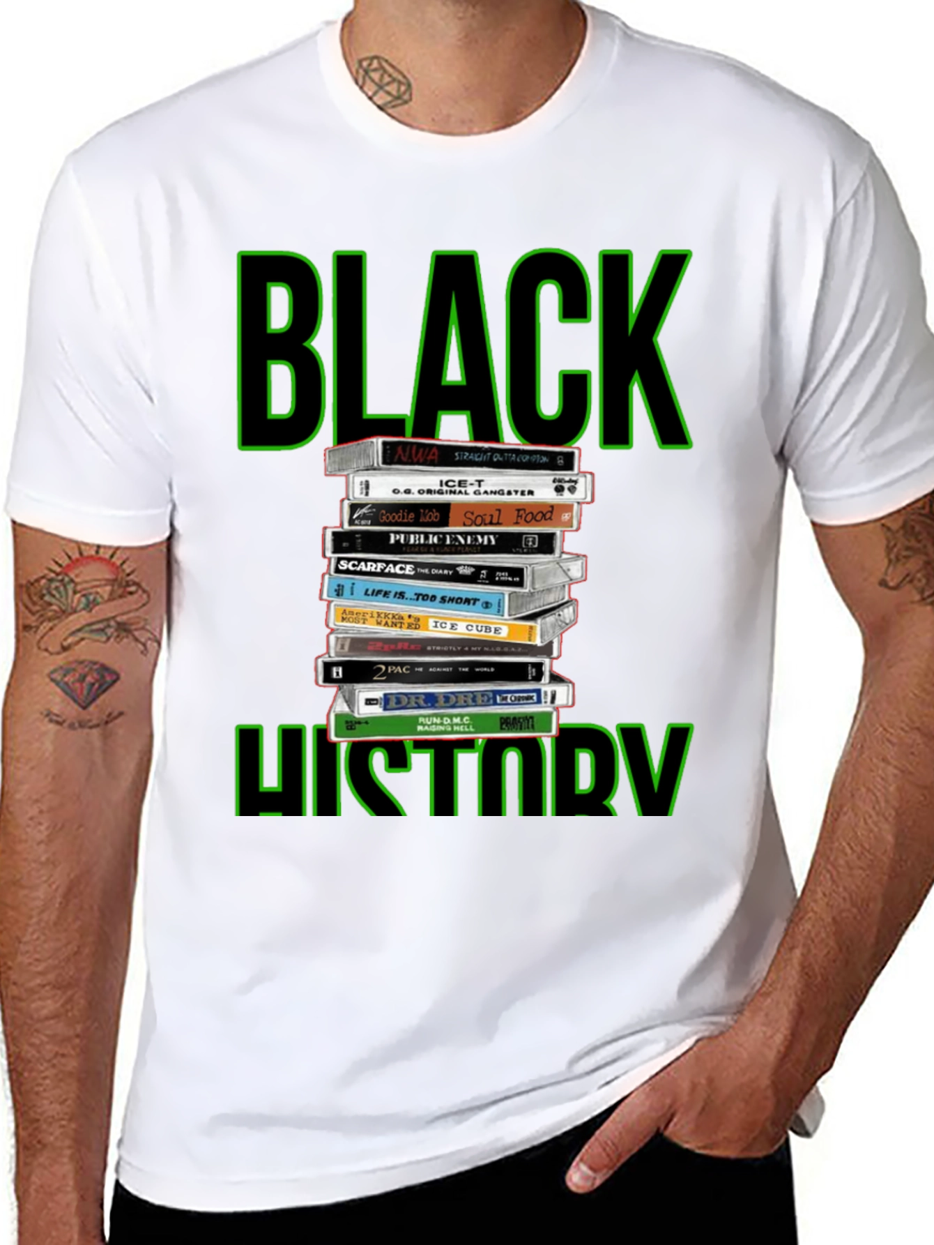 Black History Cassette Tape T-Shirt