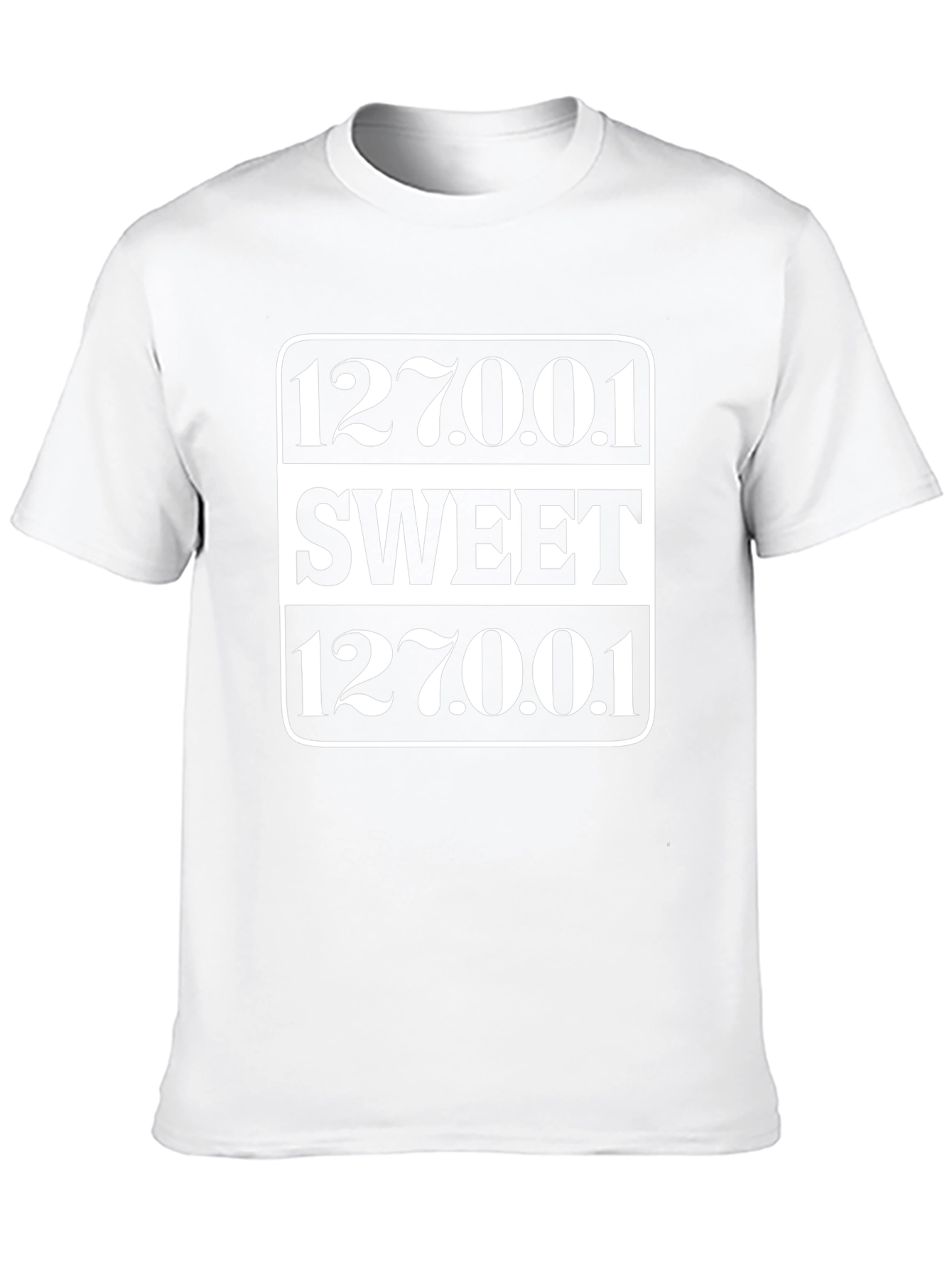 Sweet 127.0.0.1 T-Shirt Black Cotton Graphic Tee