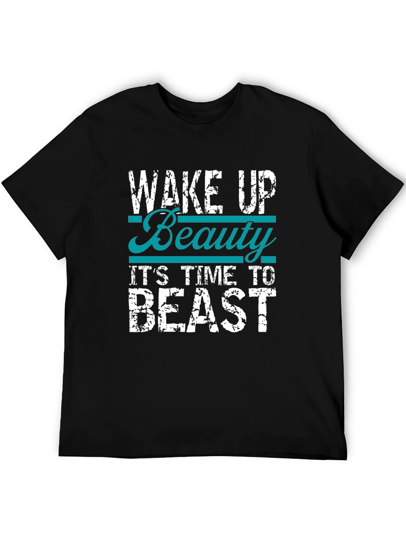 Wake Up Beauty Beast Black T-Shirt