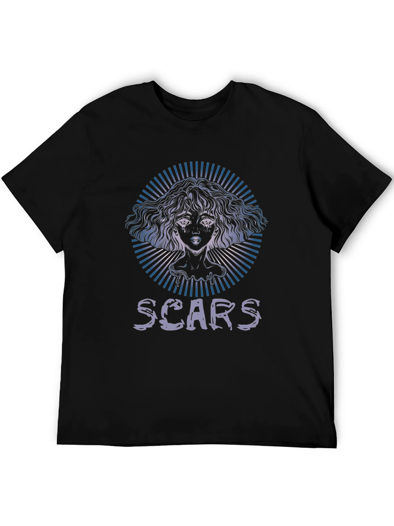 Scars Graphic Tee - Unisex Black Cotton Shirt