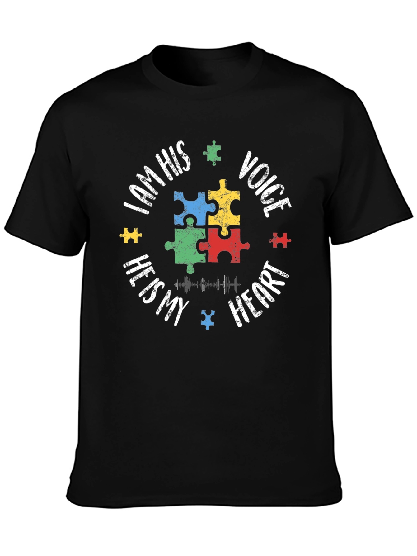 Autism Awareness Puzzle Piece T-Shirt - Voice Heart