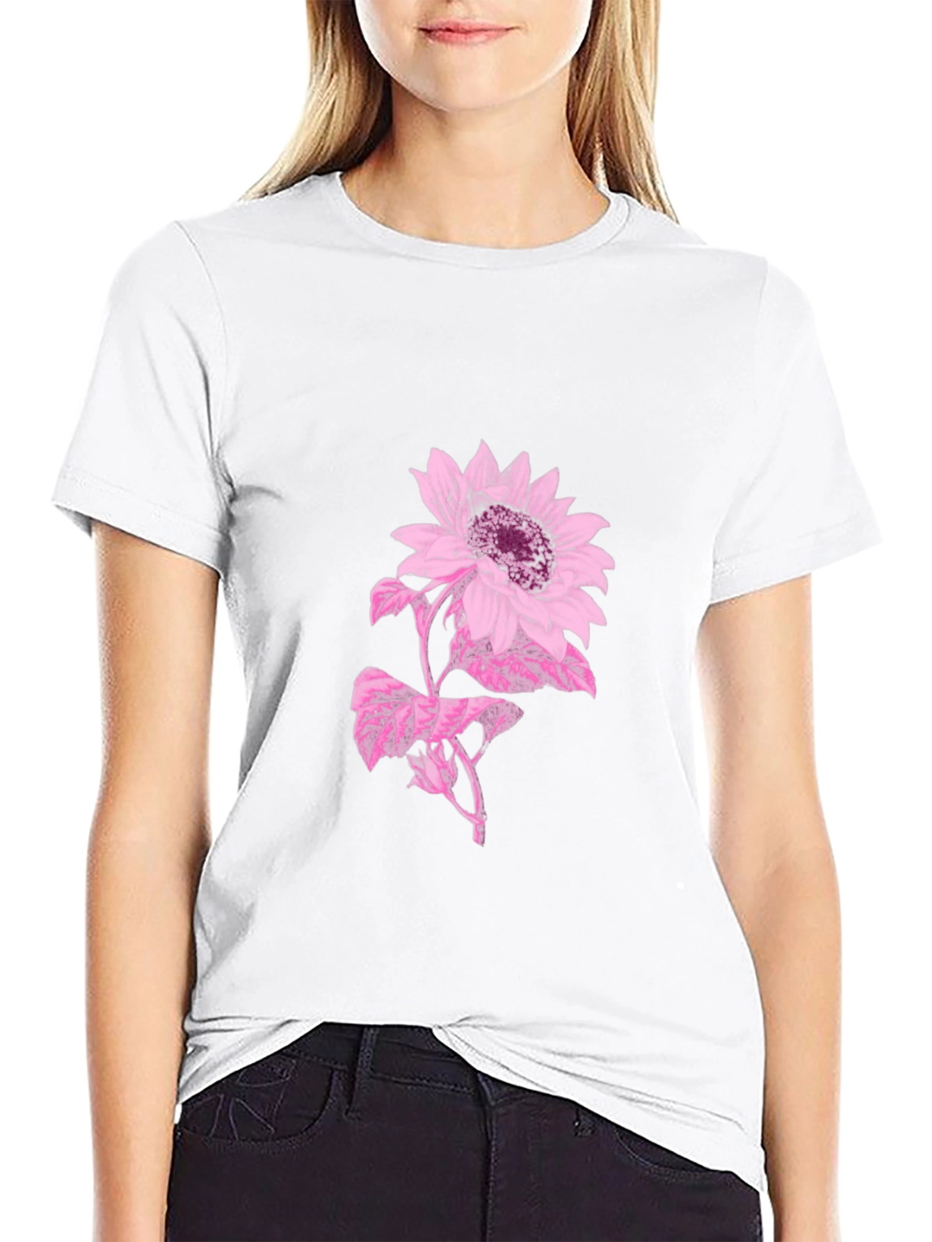 Black Sunflower Graphic Tee
