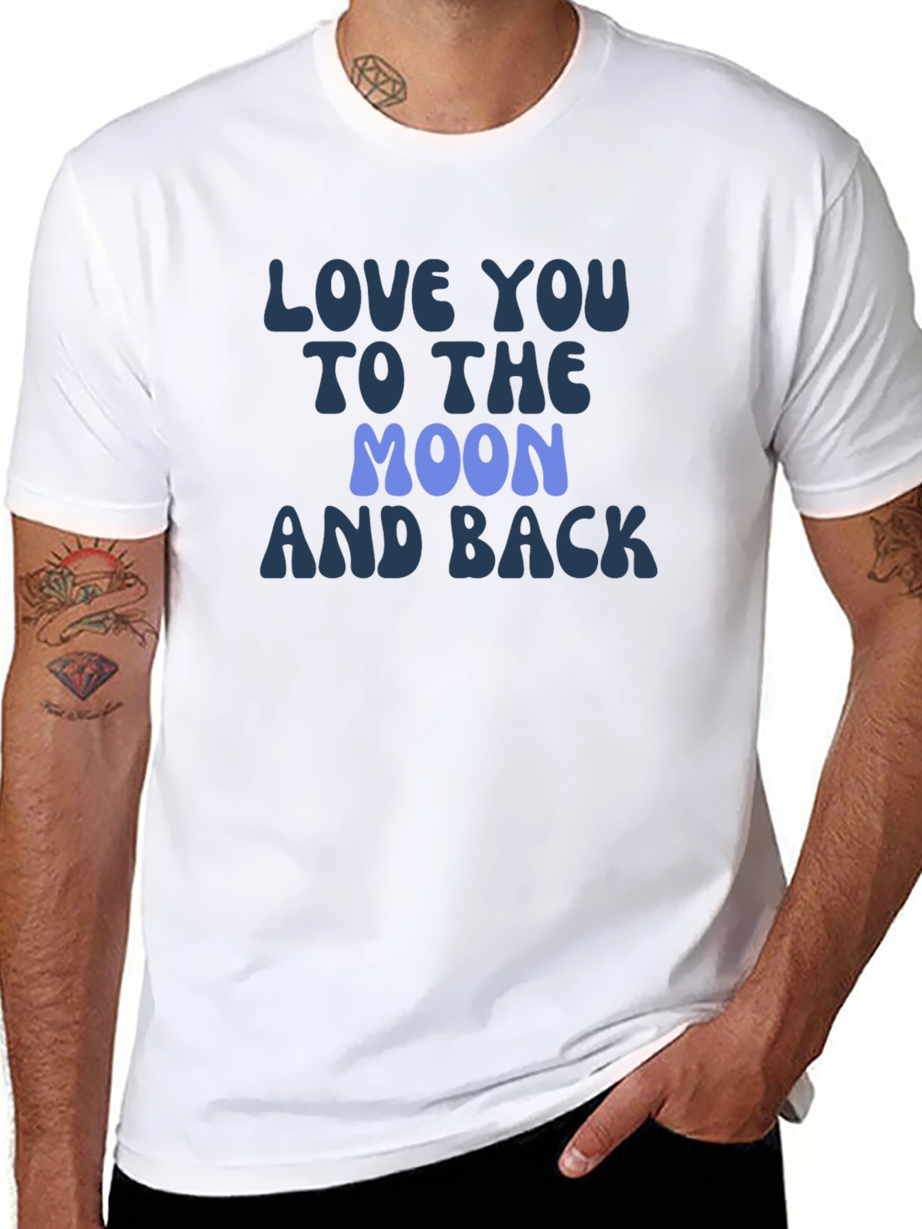 Love You To The Moon and Back Graphic Tee