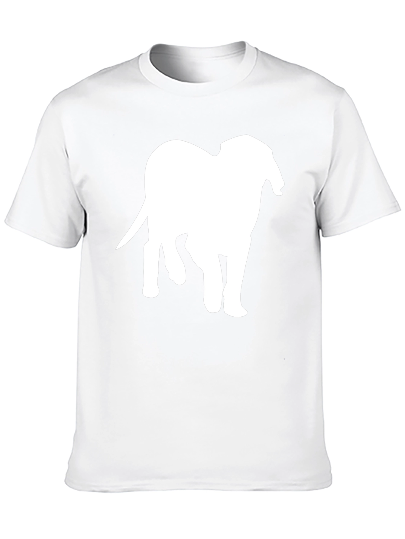 Elephant Silhouette Black T-Shirt