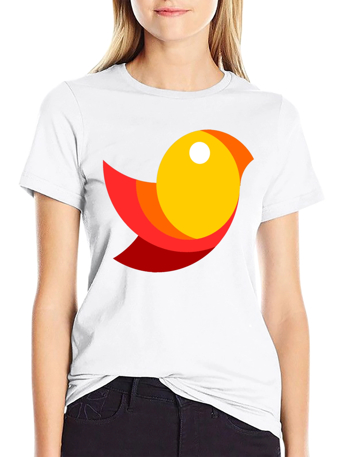 Modern Bird Graphic T-Shirt - Stylish Casual Tee