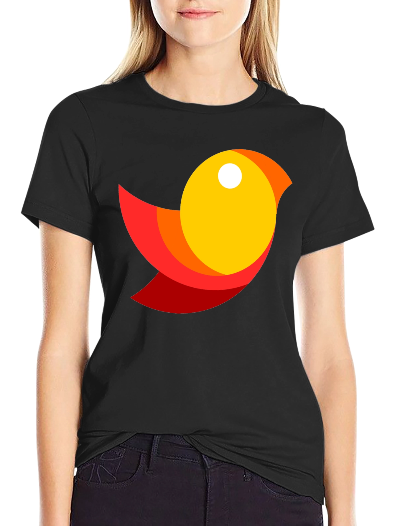 Modern Bird Graphic T-Shirt - Stylish Casual Tee
