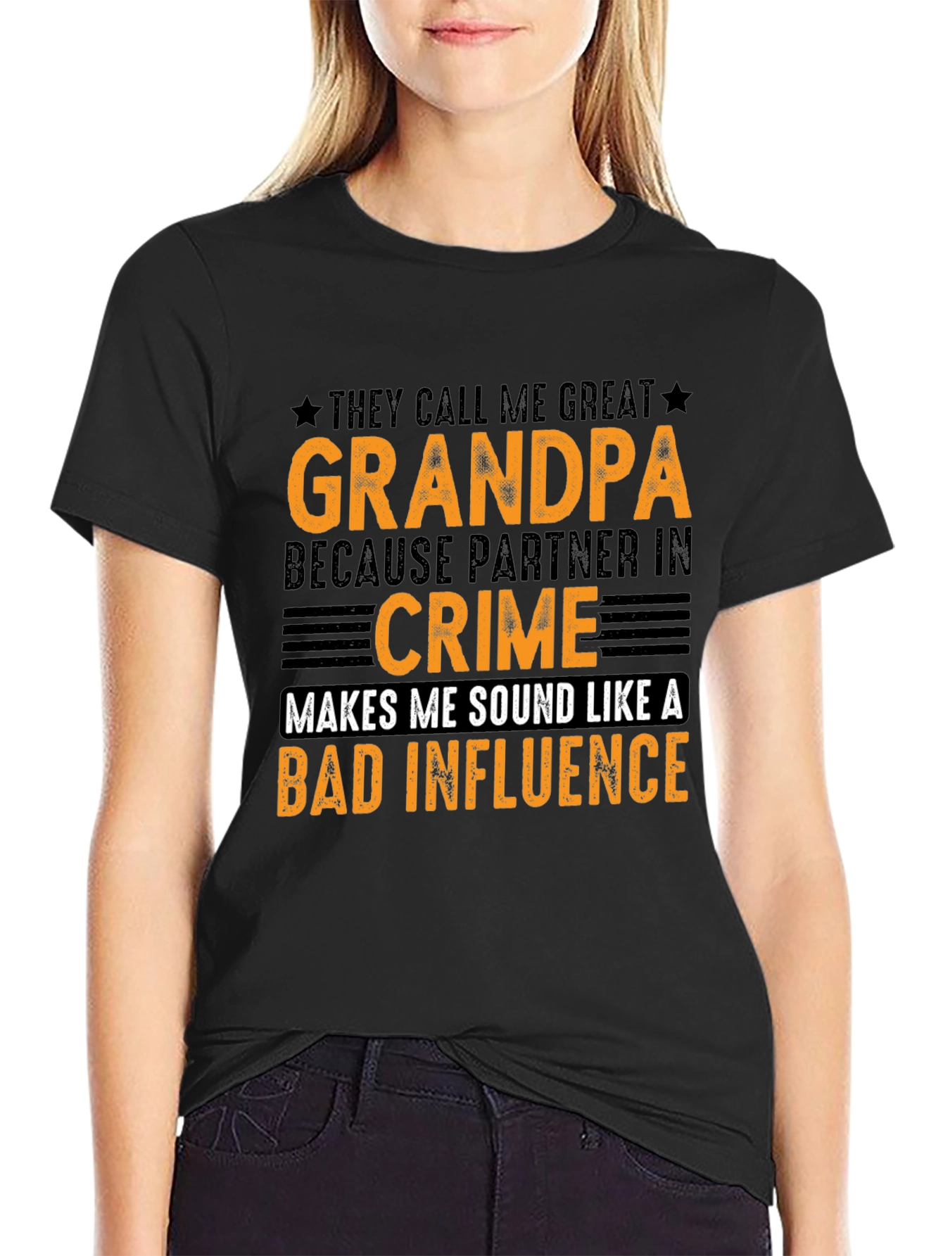 Great Grandpa Partner in Crime Graphic T-Shirt