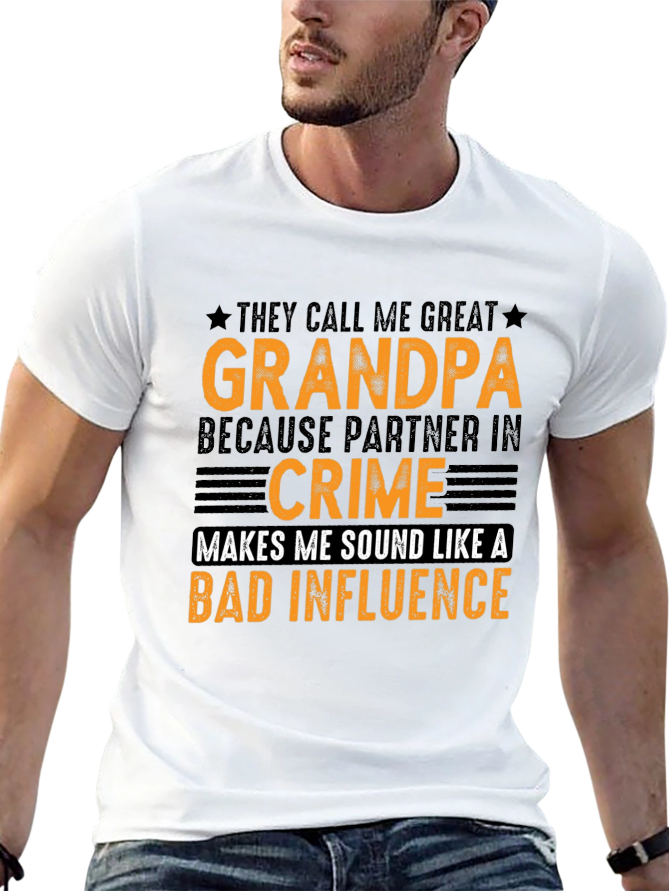 Great Grandpa Partner in Crime Graphic T-Shirt