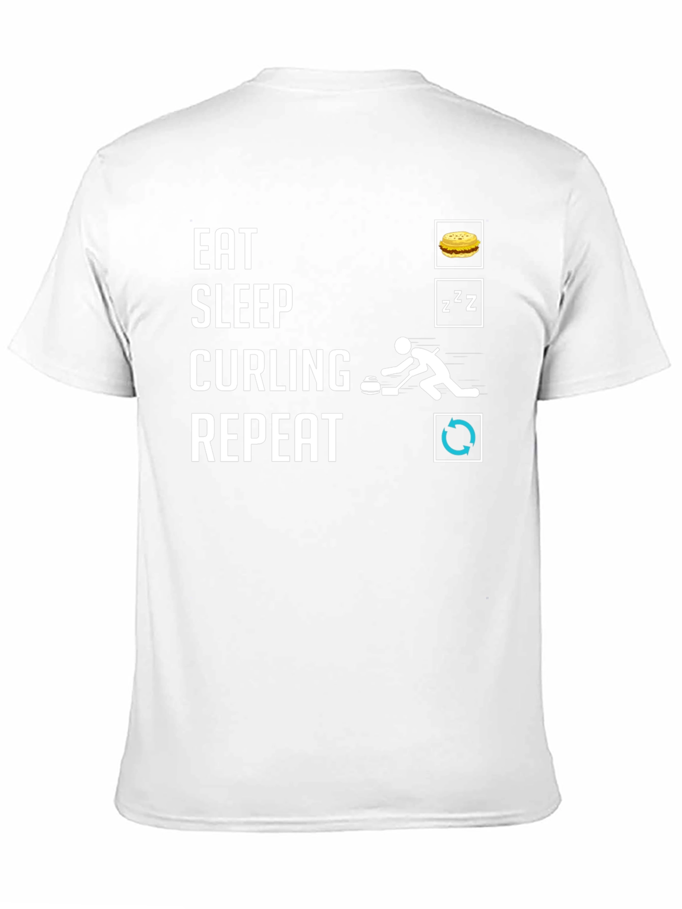 Eat Sleep Curling Repeat T-Shirt