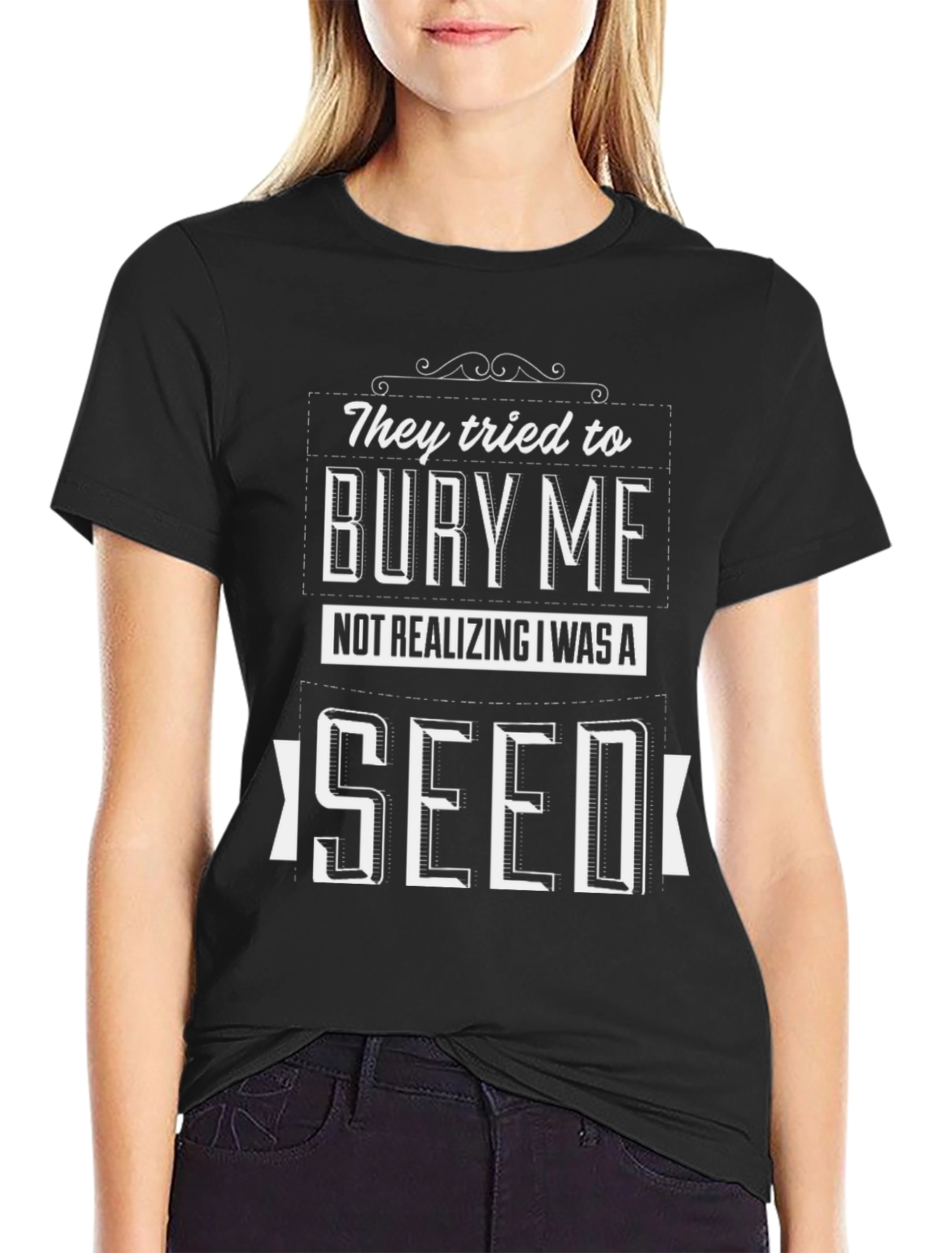 Motivational Seed Graphic T-Shirt