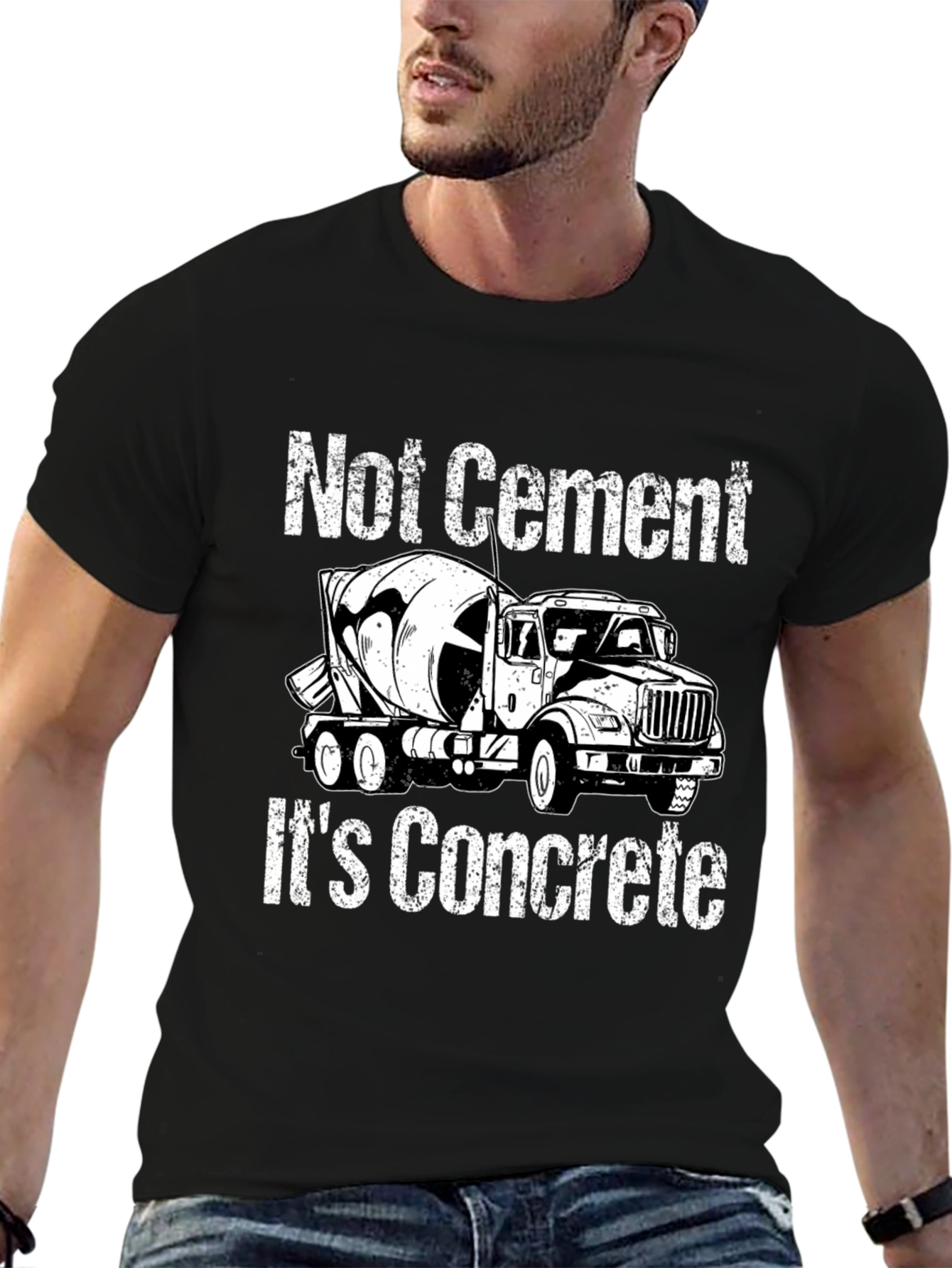 Funny Concrete Truck T-Shirt - Not Cement