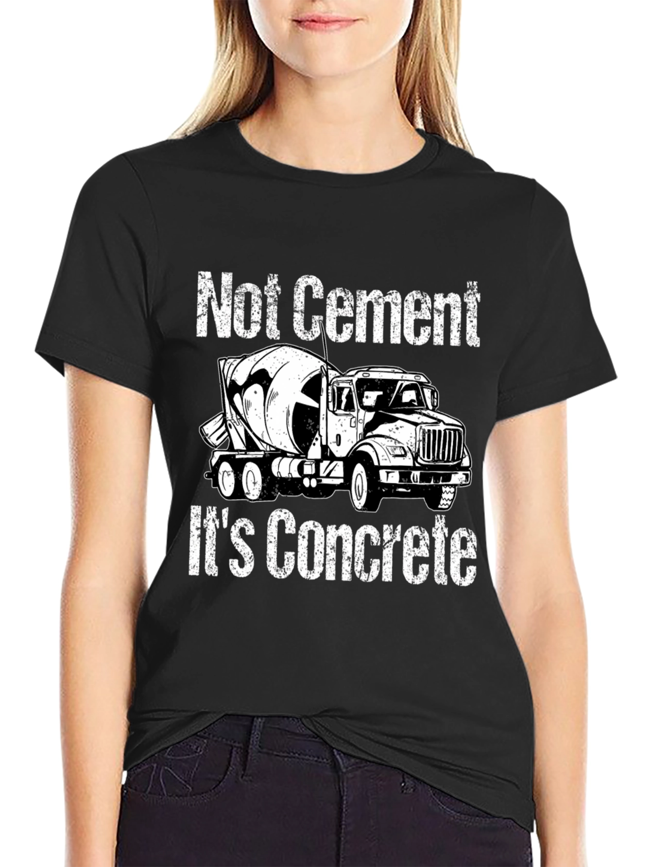 Funny Concrete Truck T-Shirt - Not Cement